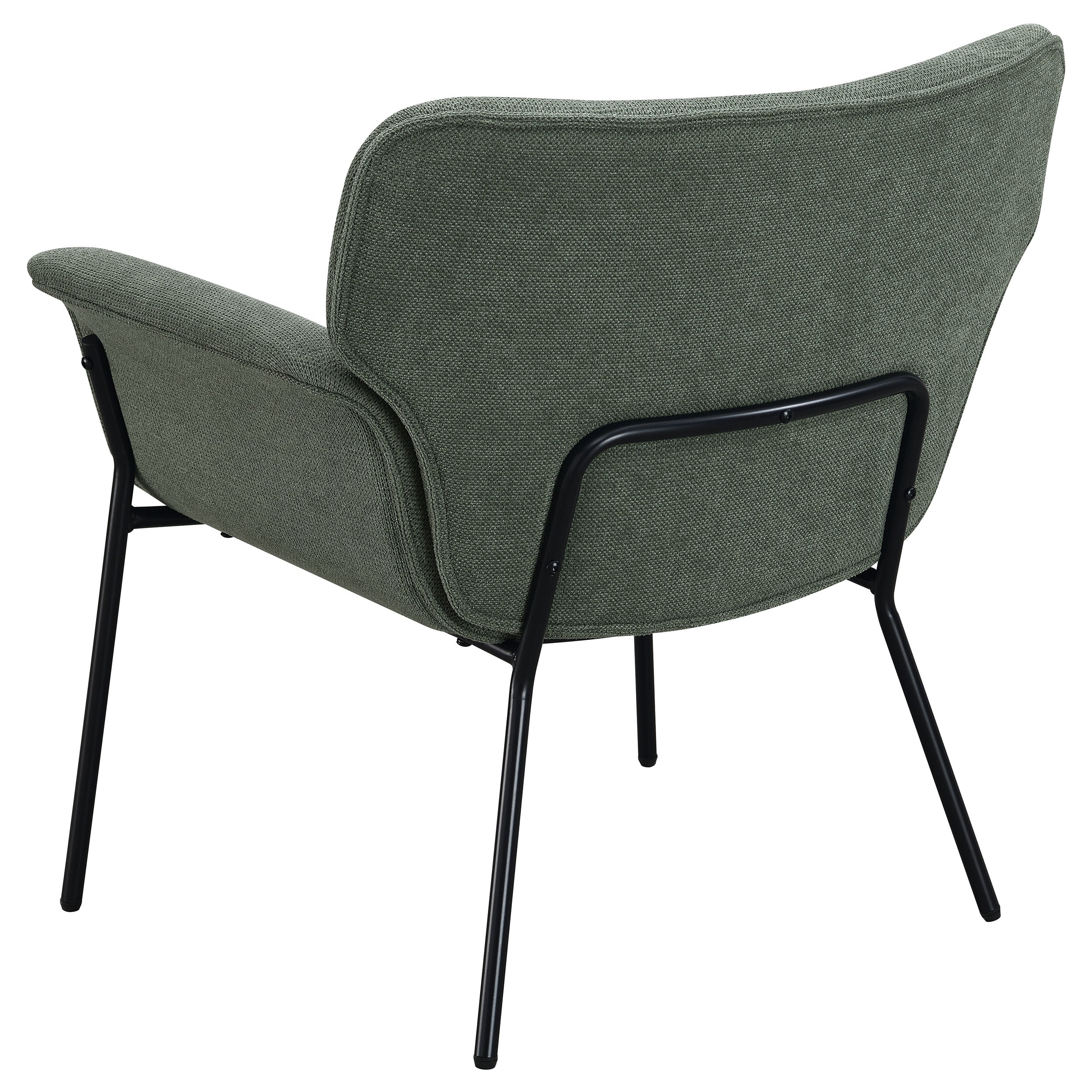 Davina Upholstered Flared Arms Accent Chair Ivy-905613