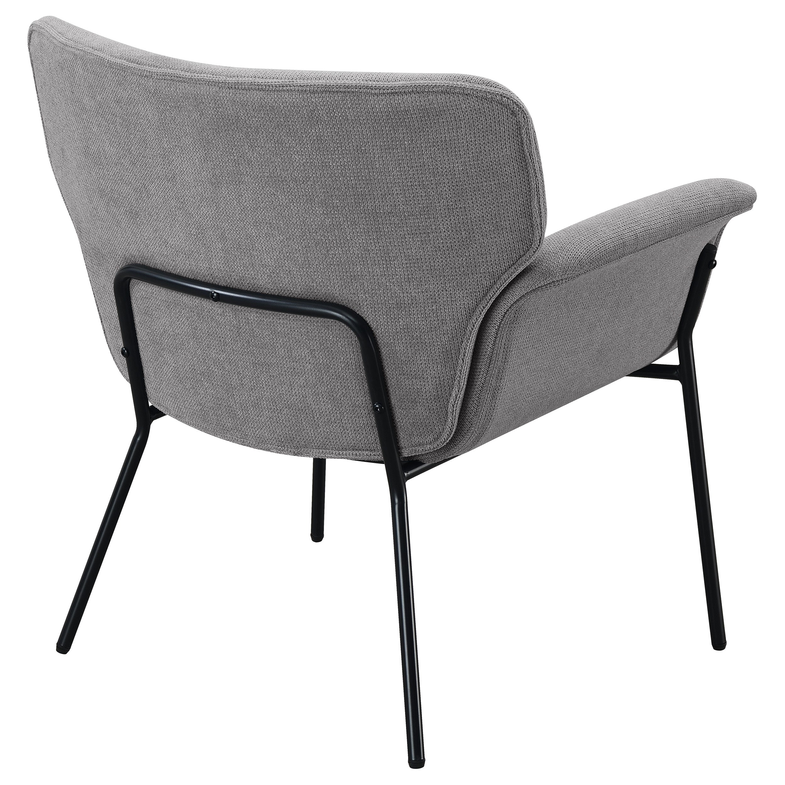 Davina Upholstered Flared Arms Accent Chair Ash Grey-905614