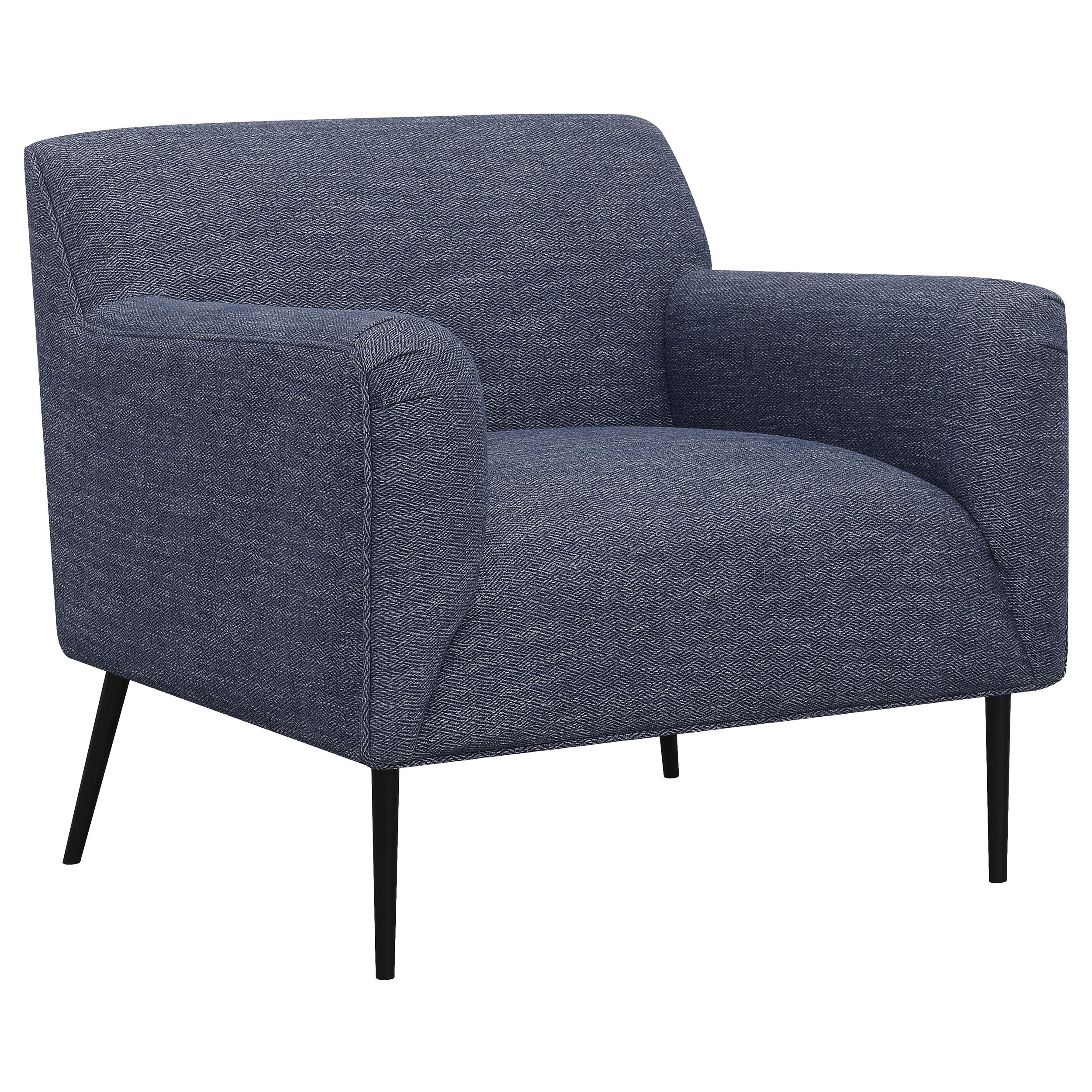 Darlene Upholstered Tight Back Accent Chair Navy Blue-905641