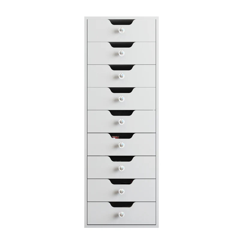 9-Drawer Makeup Vanity Storage Unit  VNT-9DRAWER-WHT