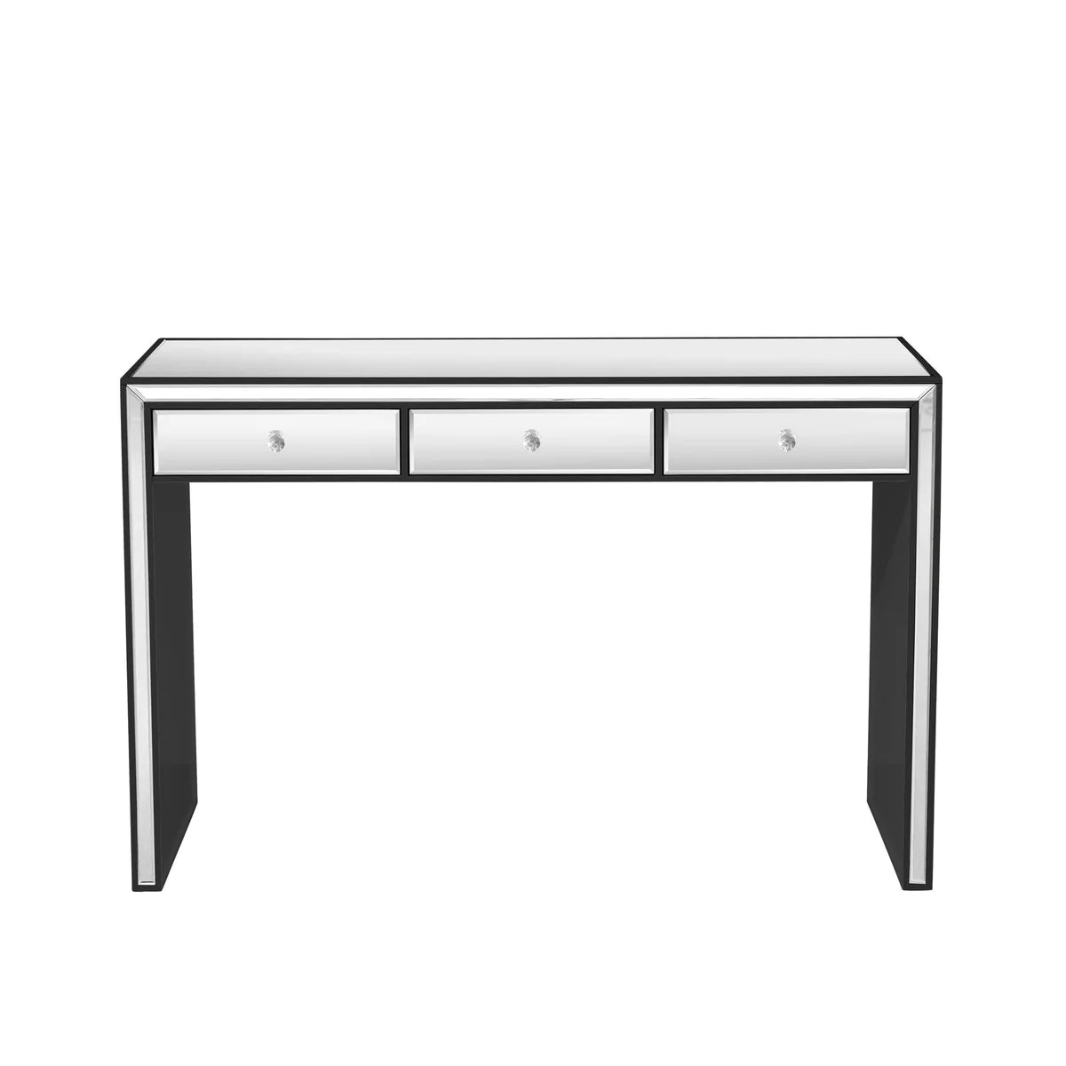 IVFT-LEAH-BLK | Leah Premium Mirrored Vanity Table