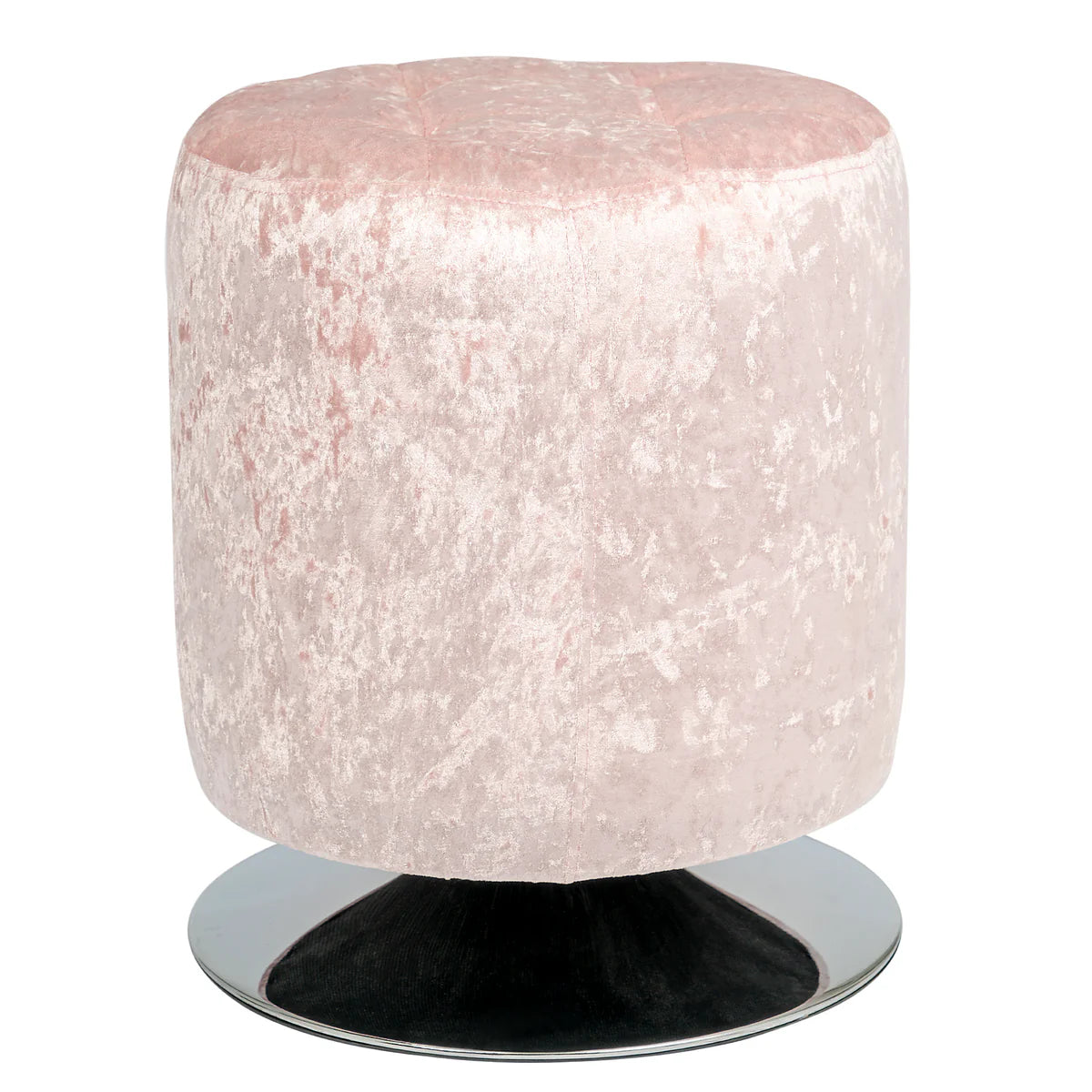 IVFC-TF101-VWHT | Rosey Tufted Vanity Ottoman