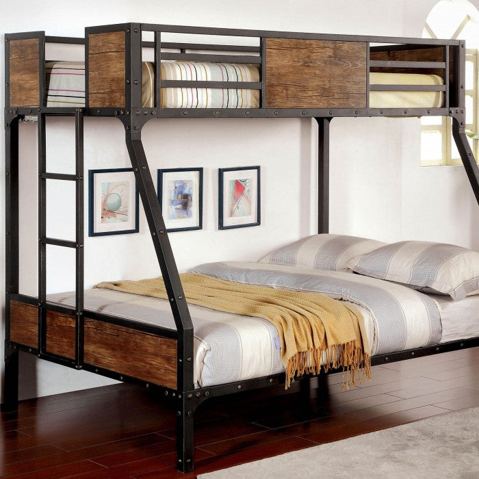 Clapton Twin/Full Bunk Bed - Black