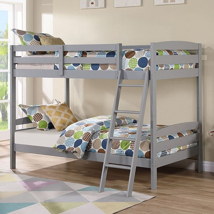 Candice Twin/Twin Bunk Bed - Gray