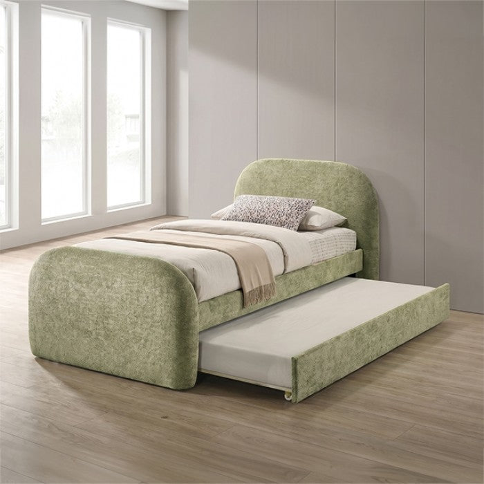 Vanni Twin Bed with Trundle - Green