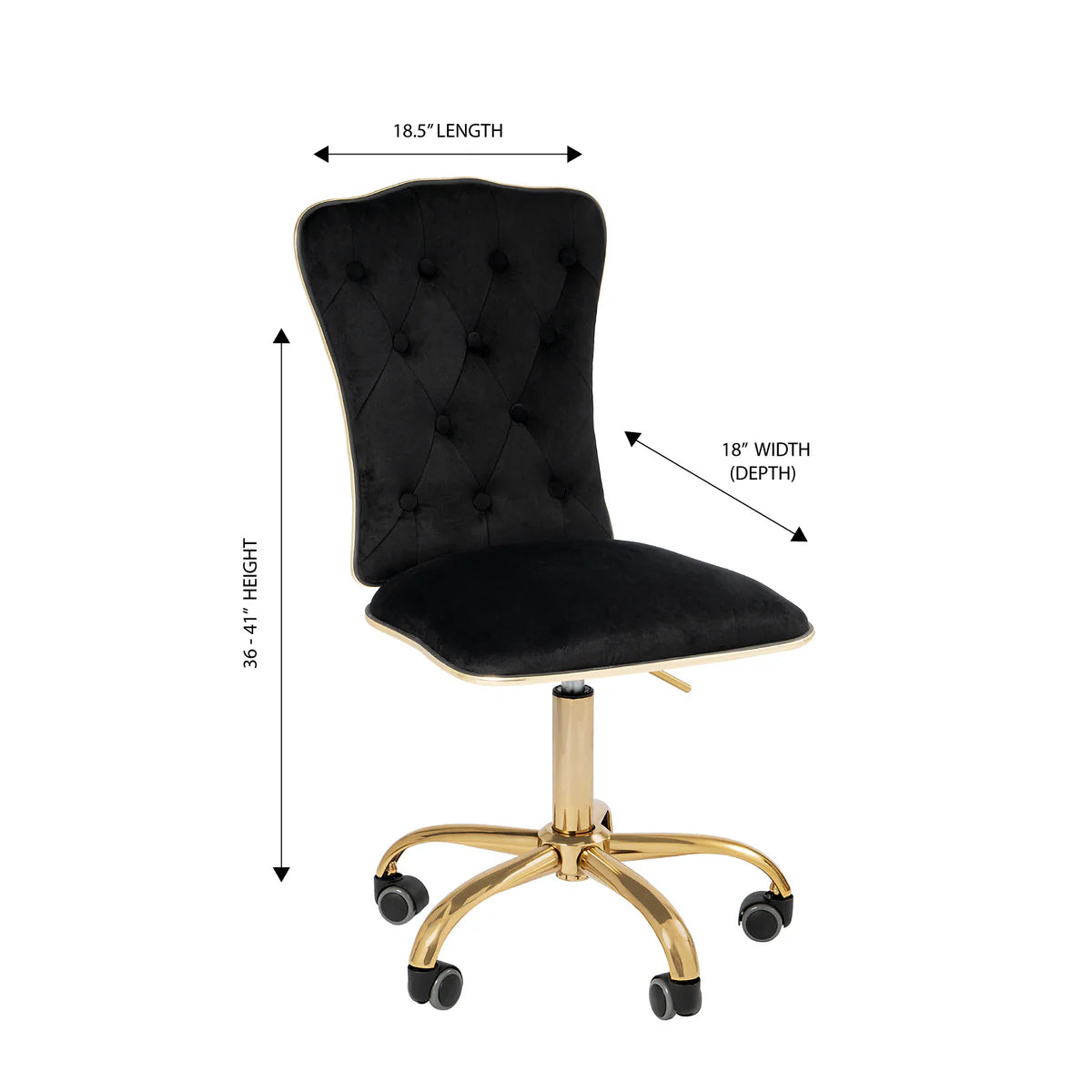 IVFS-IPS208-NVPNK | Elise Tufted Vanity Chair