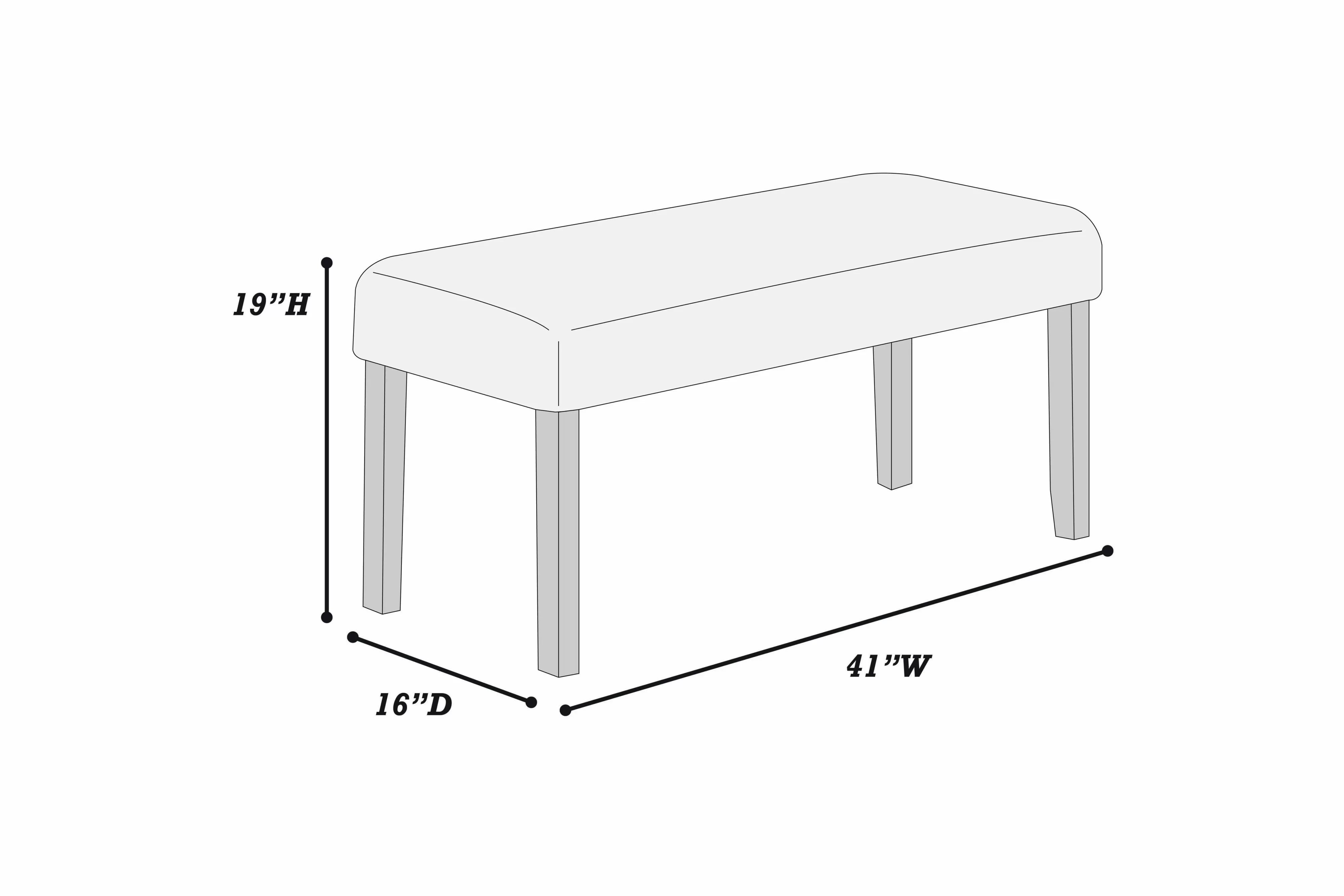 Dining Bench || F1936