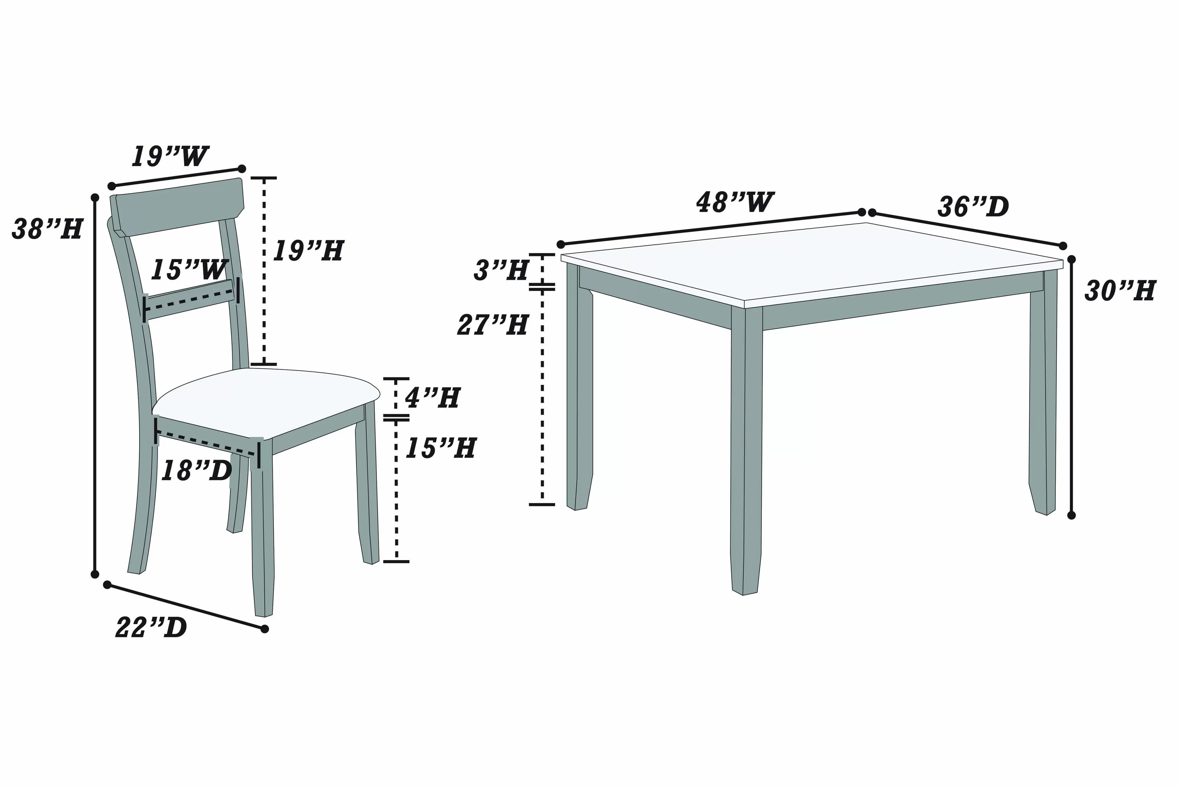5-Pcs Dining Set || F2621