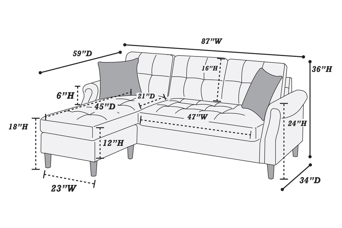 Reversible Sectional Set F6457