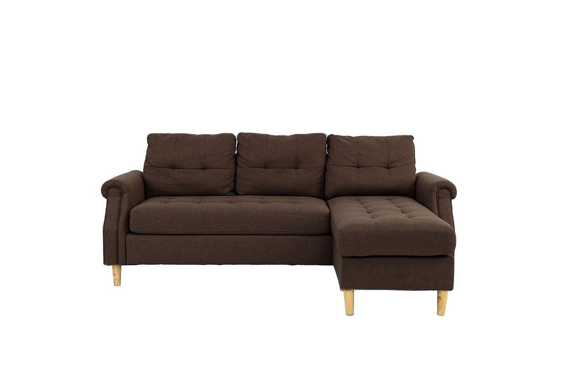 Reversible Sectional Set W/ 2 Accent Pillows - F6459/F6457