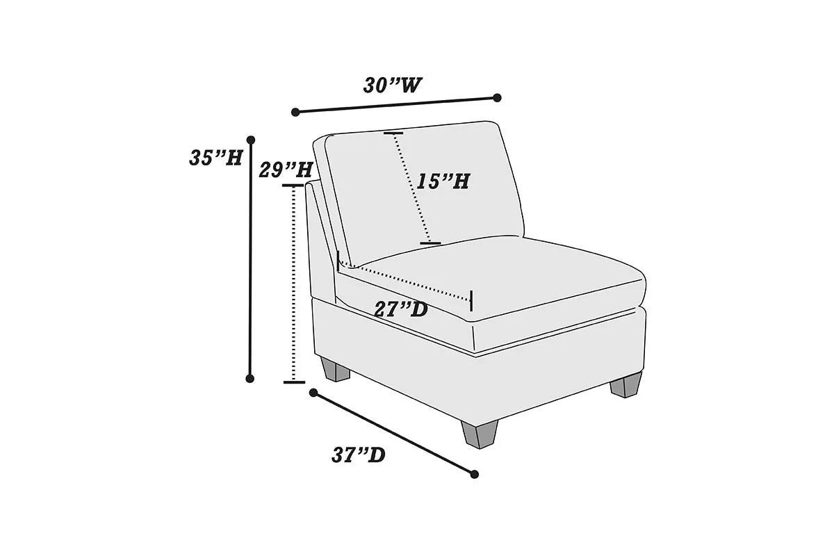 Armless Chair || F6818 / F6833