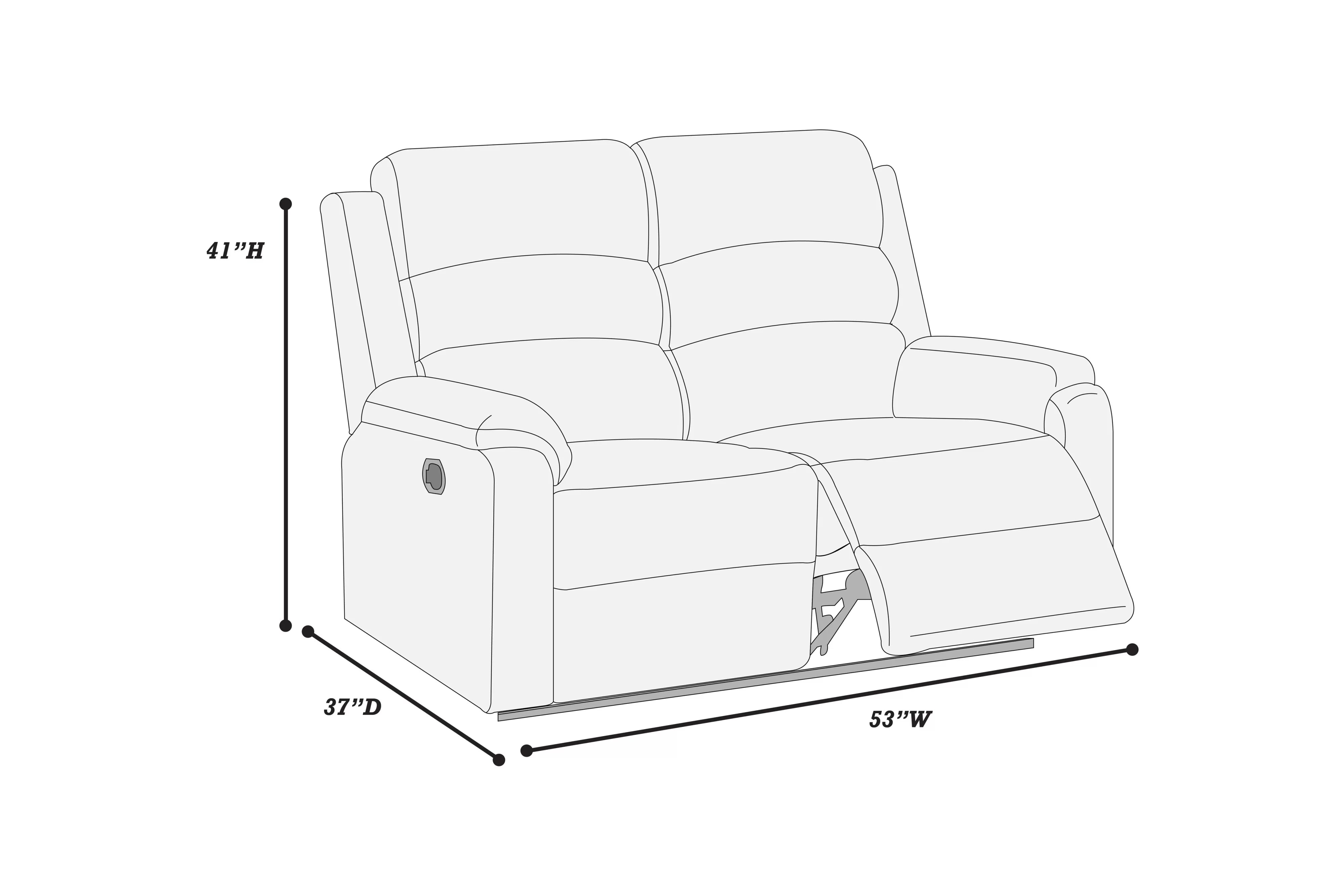 Motion Loveseat ||  F8137 / F8148