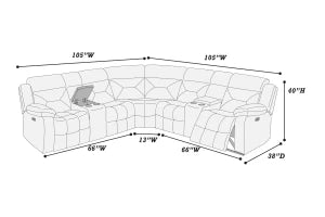 Manual Motion Sectional || F8144 / F8146
