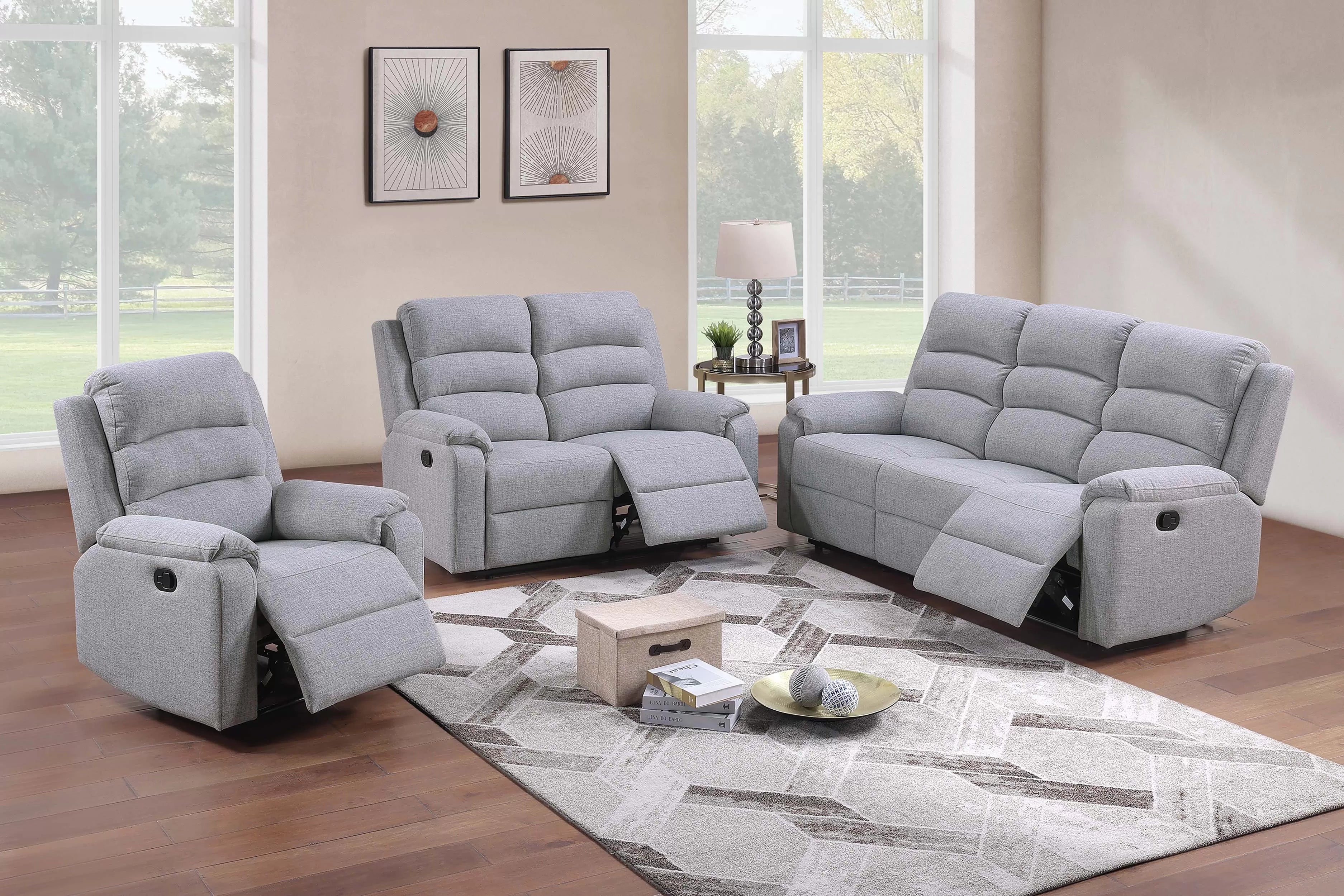 Manual Reclining Sofa ||  F8776 / F8149