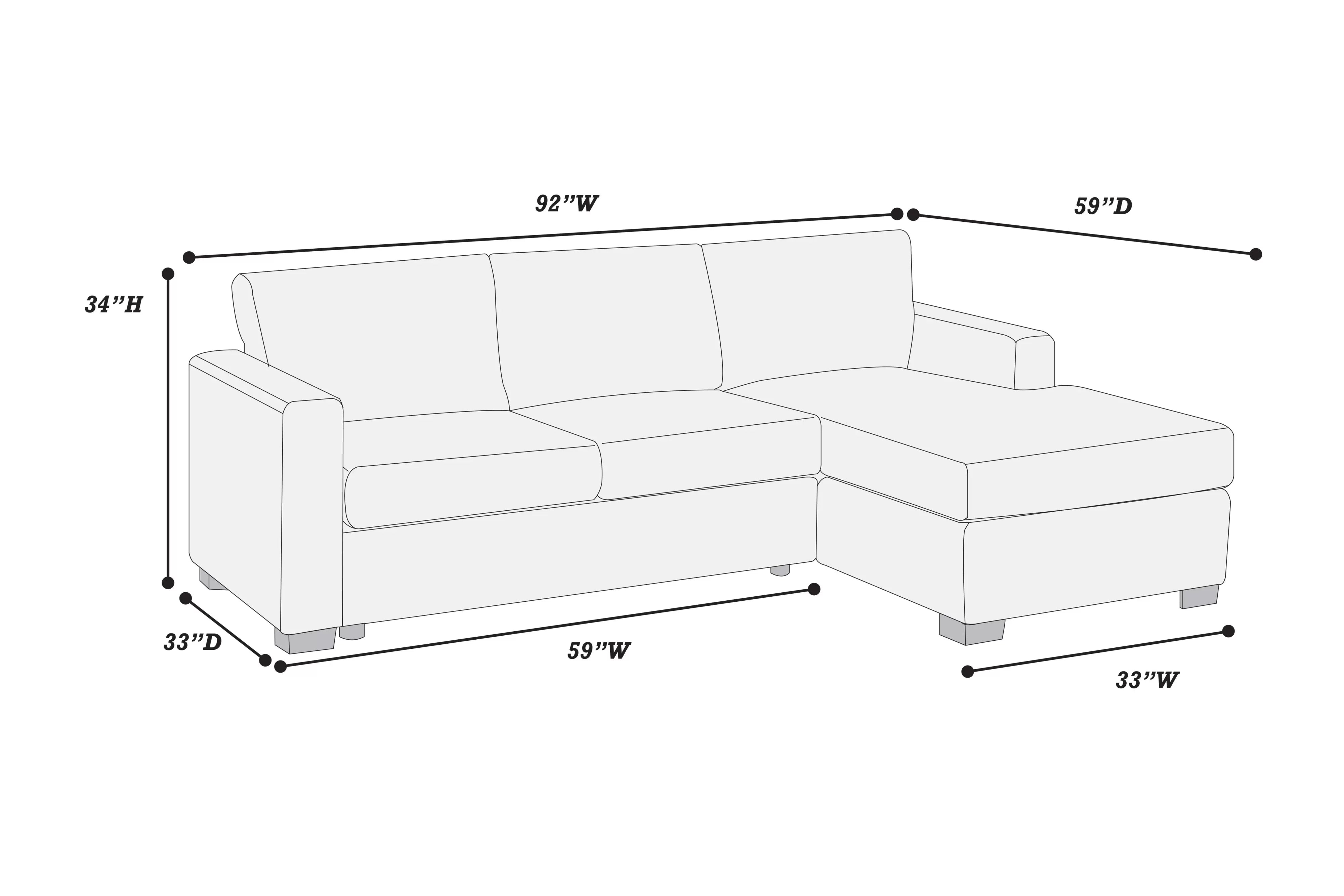 2-Piece Sectional Sofa || F8323 / F8324