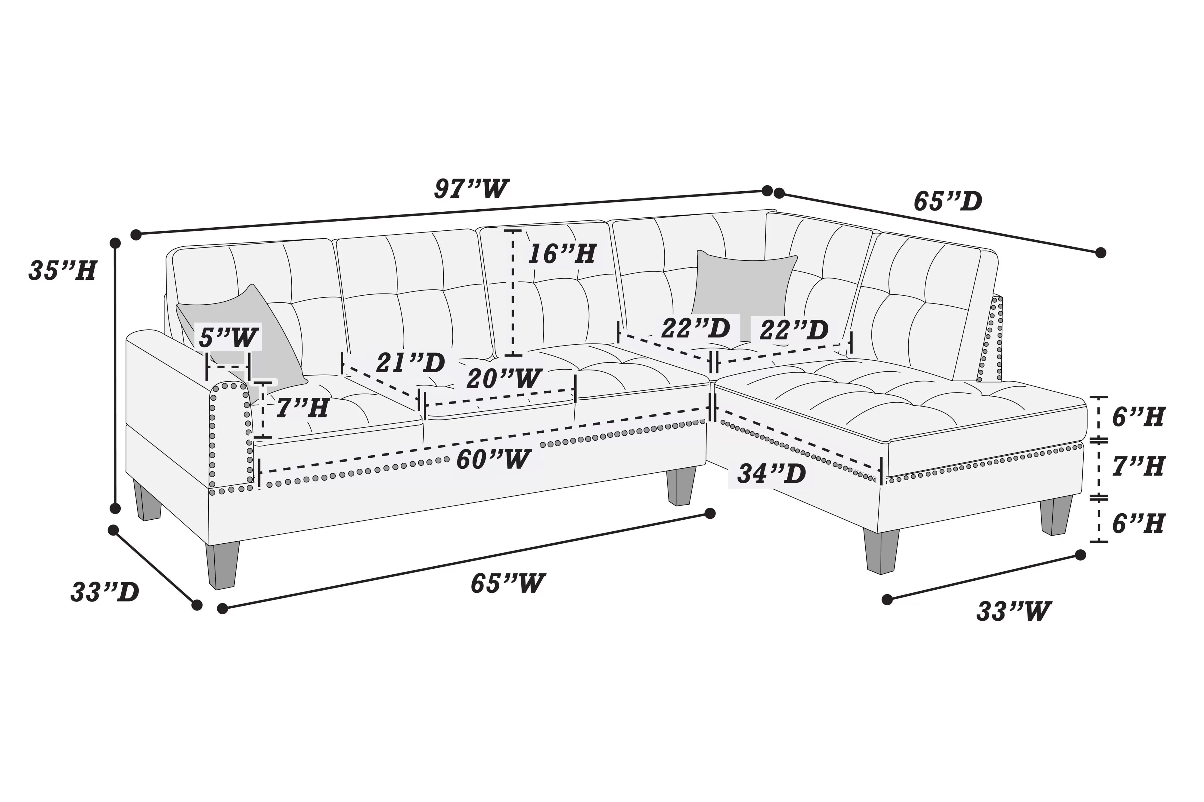 2-Piece Sectional Sofa || F8370 / F8882