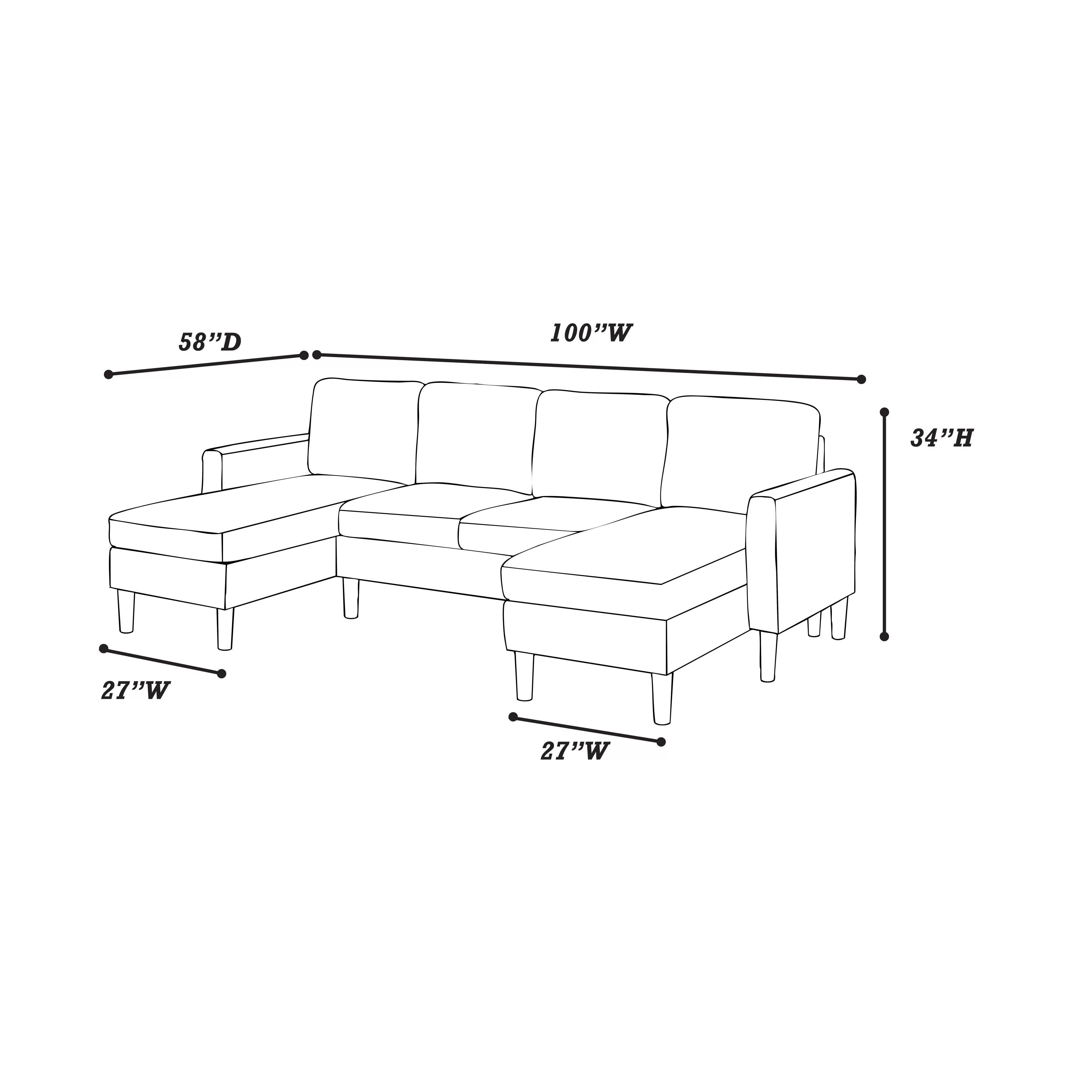 3-Piece Sectional Set ||  F8471 / F8472