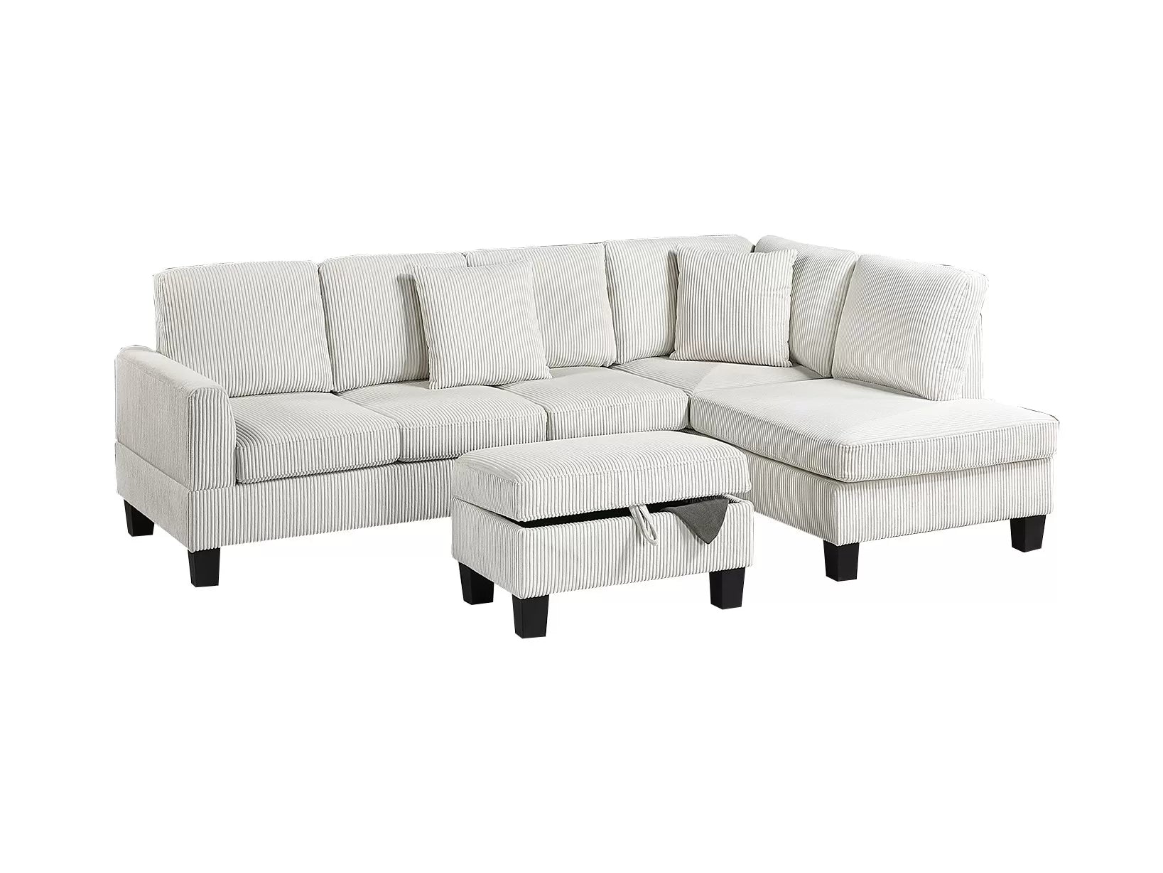 3-Piece Sectional Set W/ Ottoman ||  F8473 / F8474
