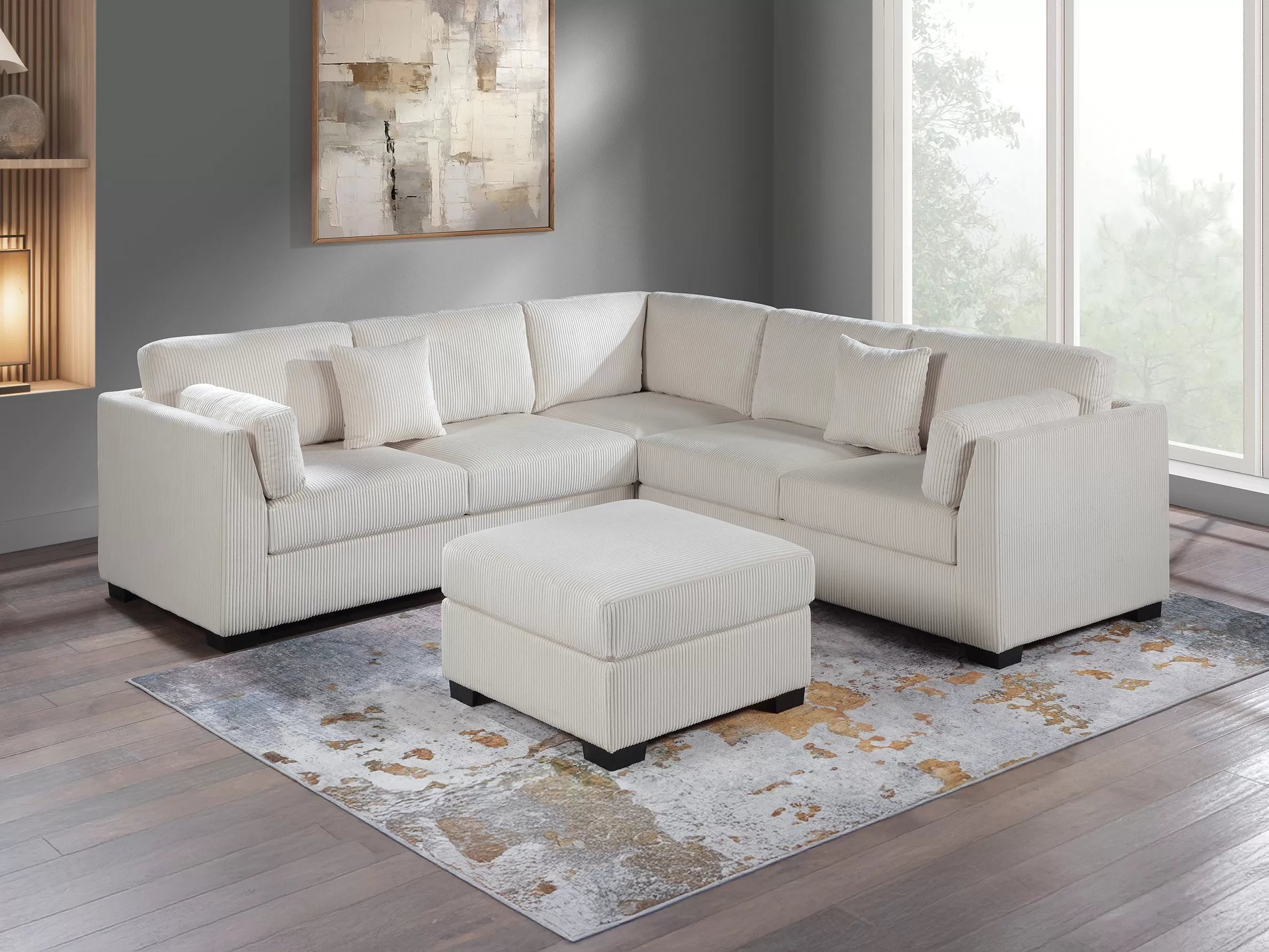 4-Piece Sectional Set W/ Ottoman ||  F8479 / F8480