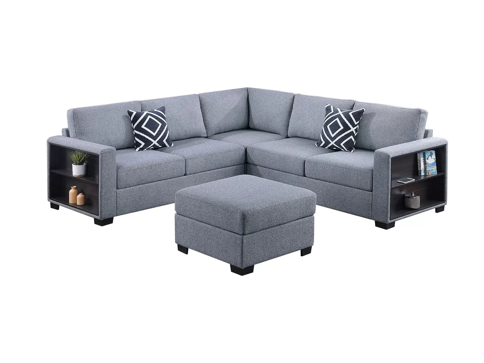 4-Piece Sectional Set W/ Ottoman || F8495 / F8496