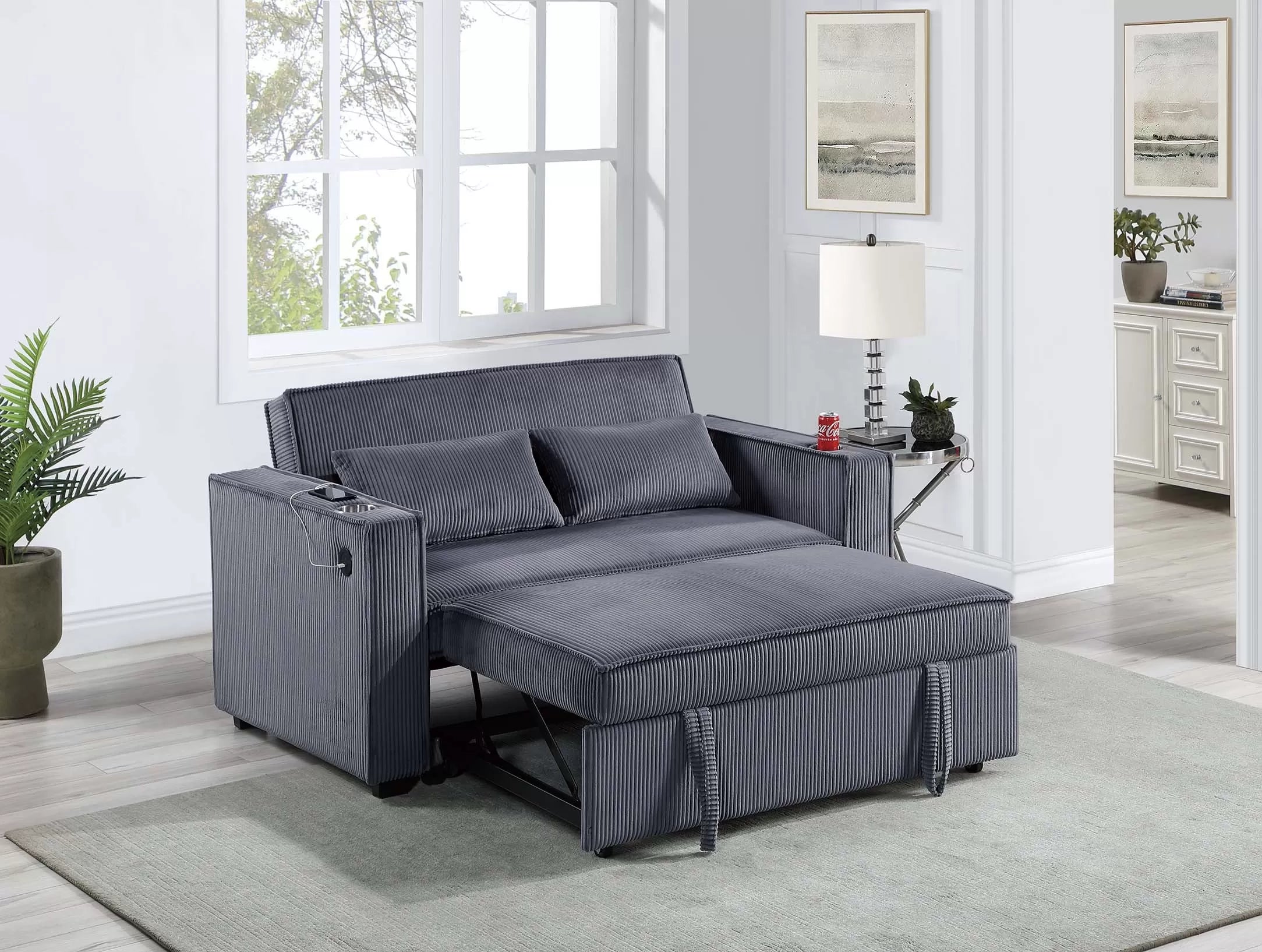 Convertible Sofa with 2 Accent Pillows || F8547 / F8548 / F8568
