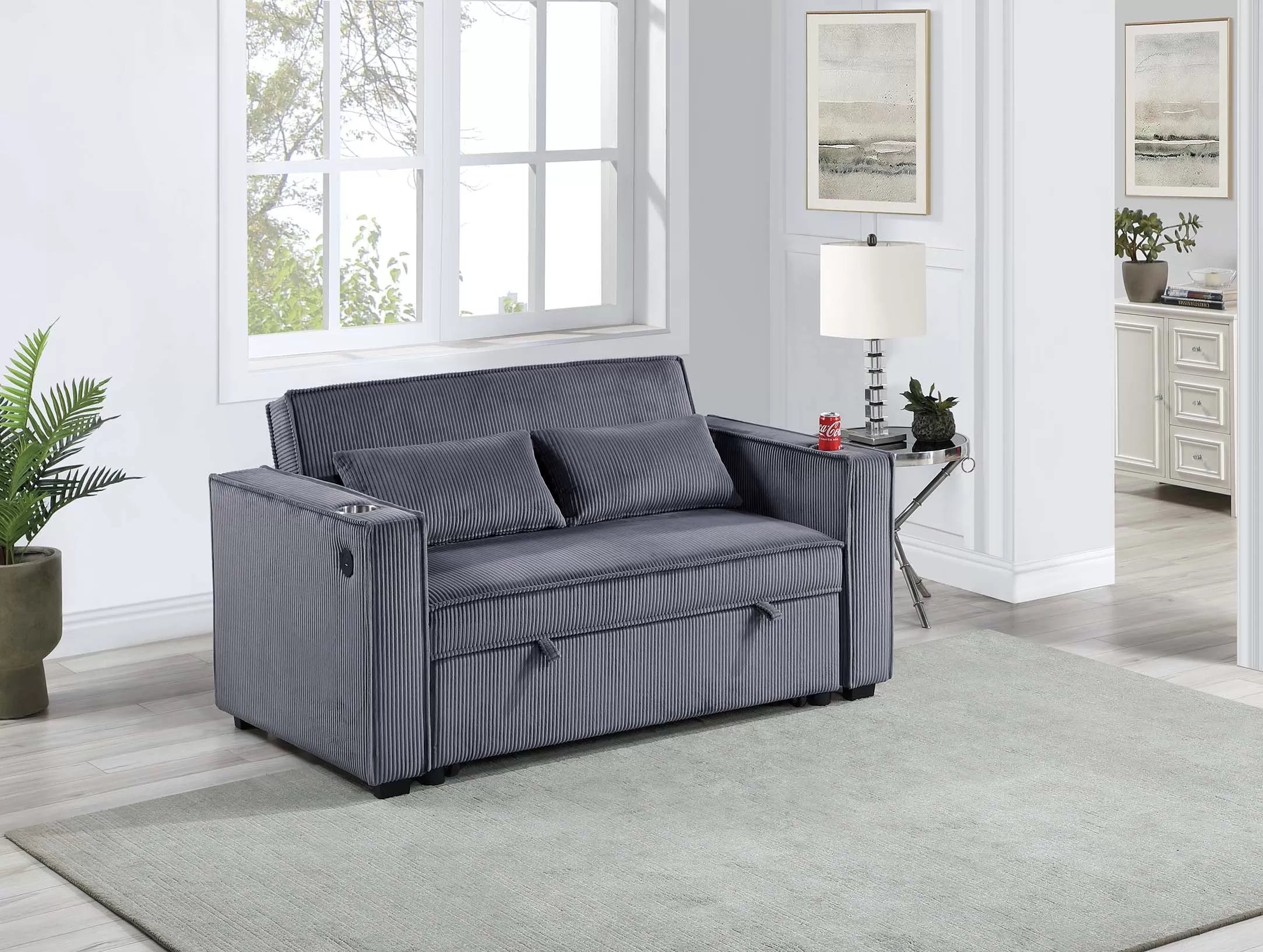 Convertible Sofa with 2 Accent Pillows || F8547 / F8548 / F8568