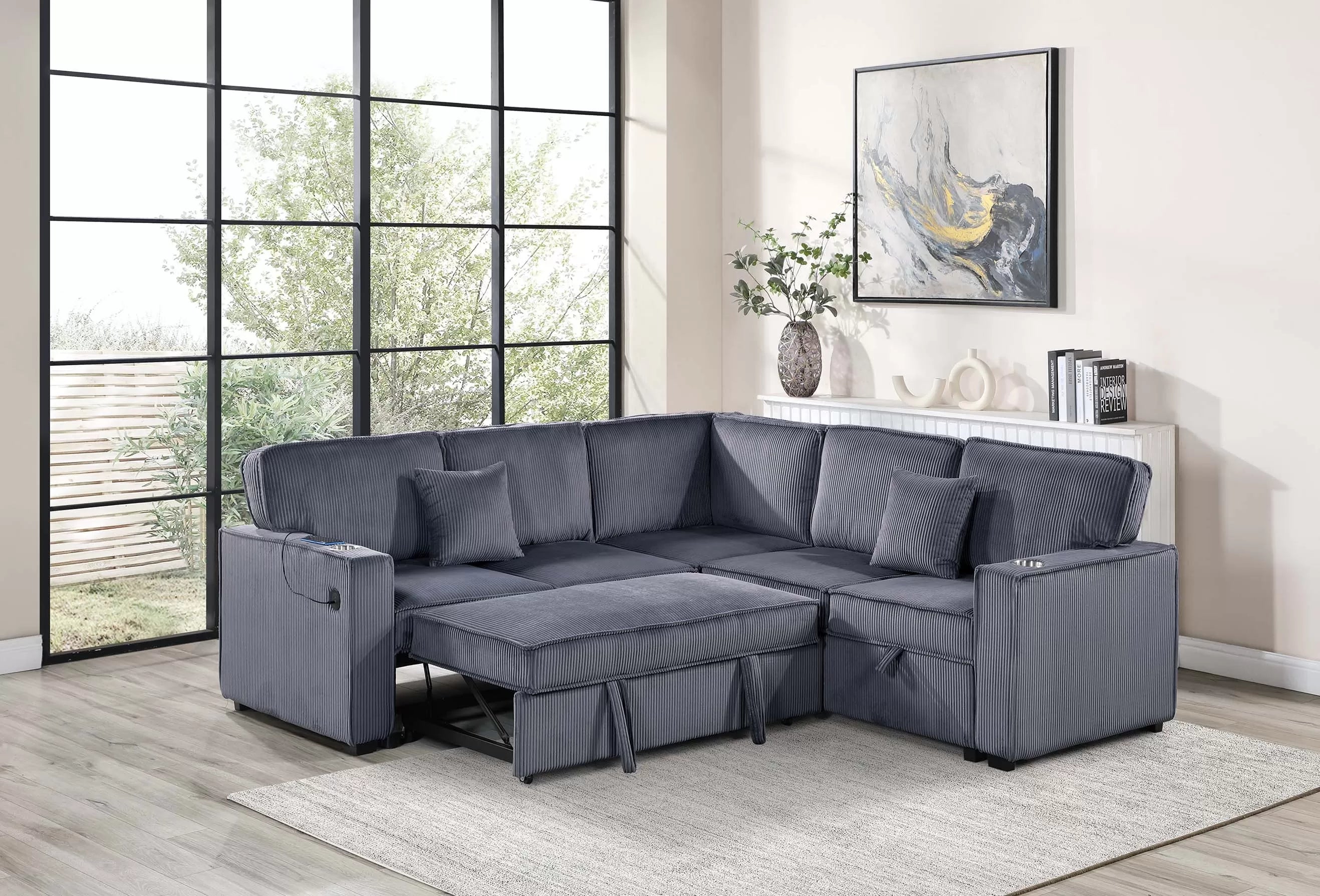 3-Piece Convertible Sectional || F8555 / F8556