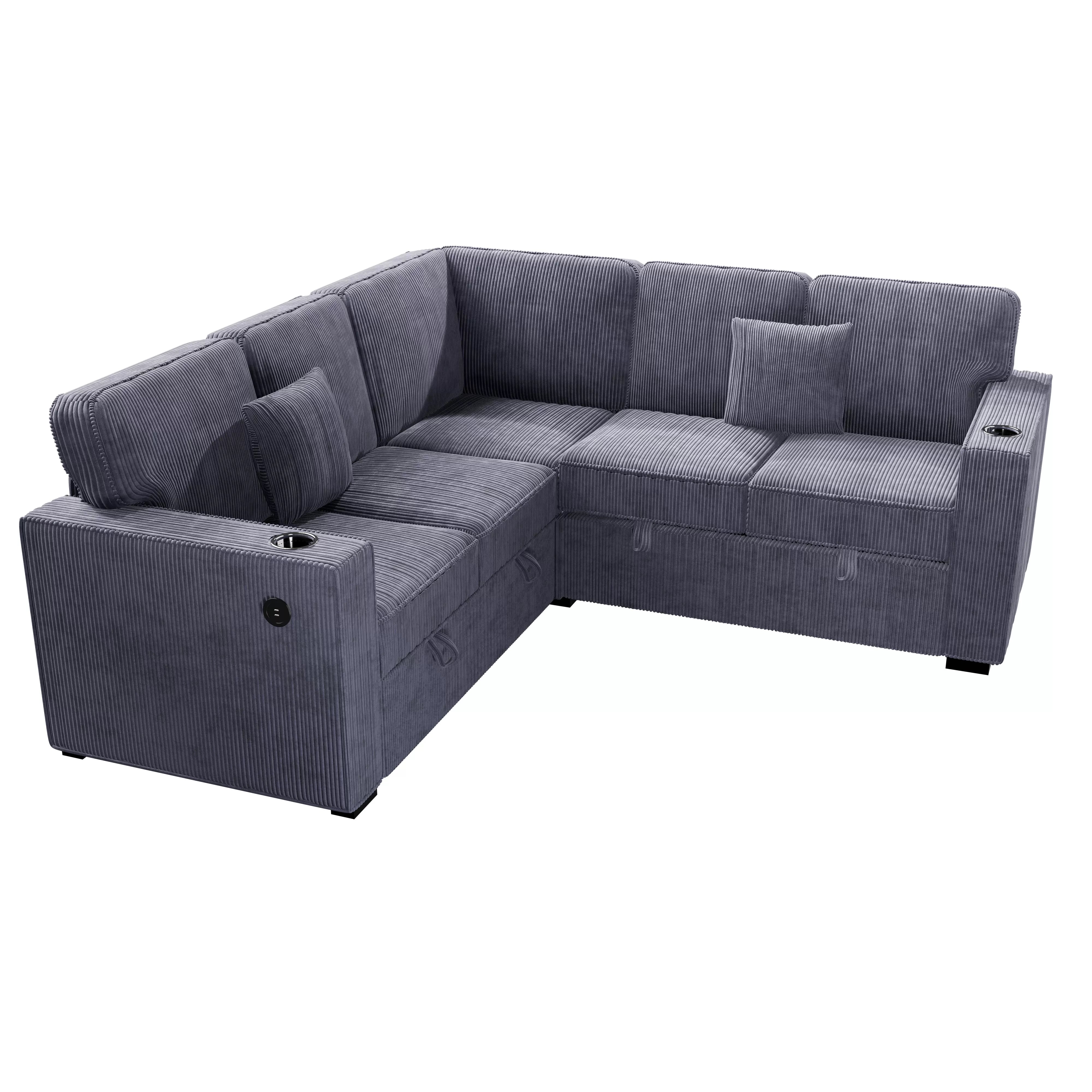 3-Piece Convertible Sectional || F8555 / F8556