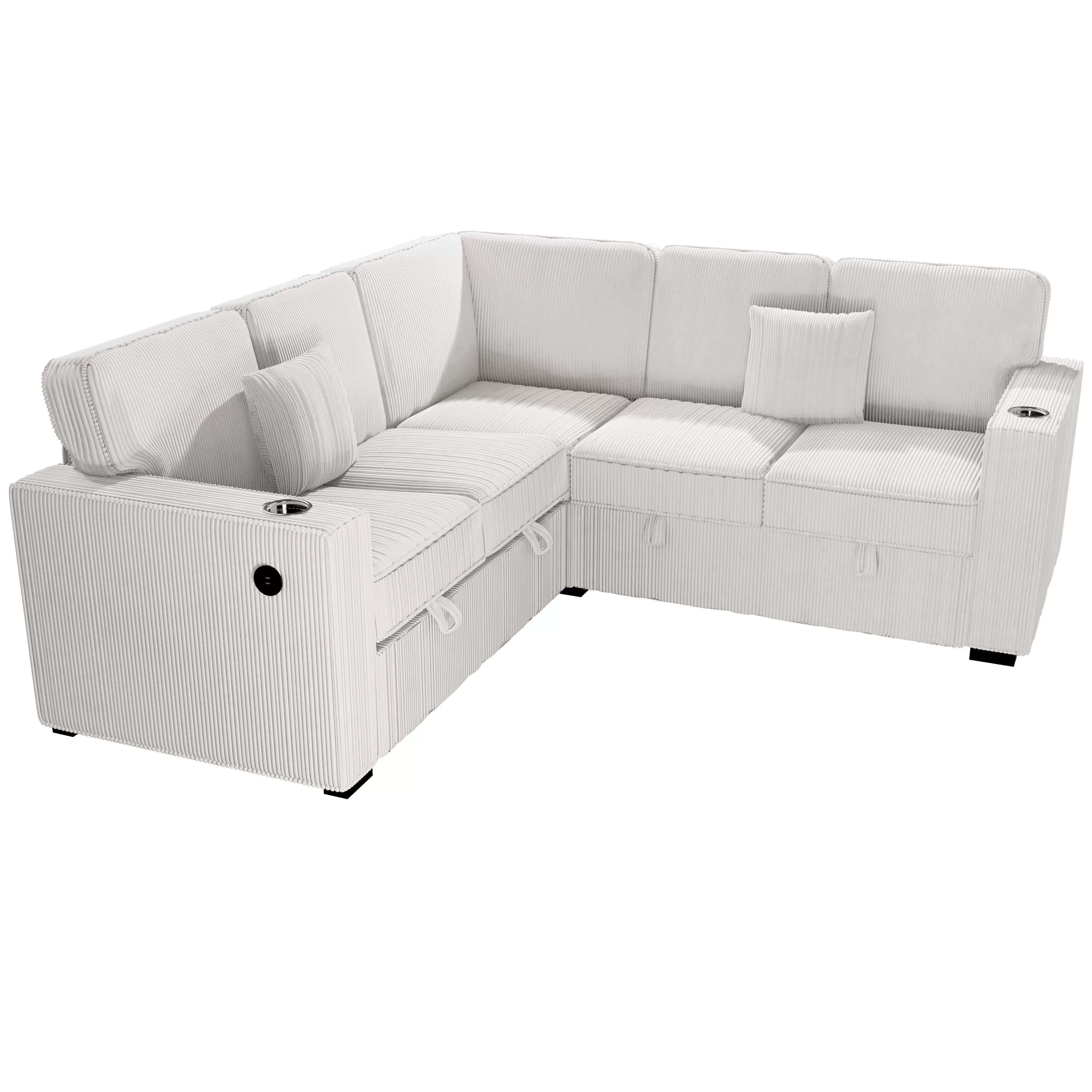 3-Piece Convertible Sectional || F8555 / F8556