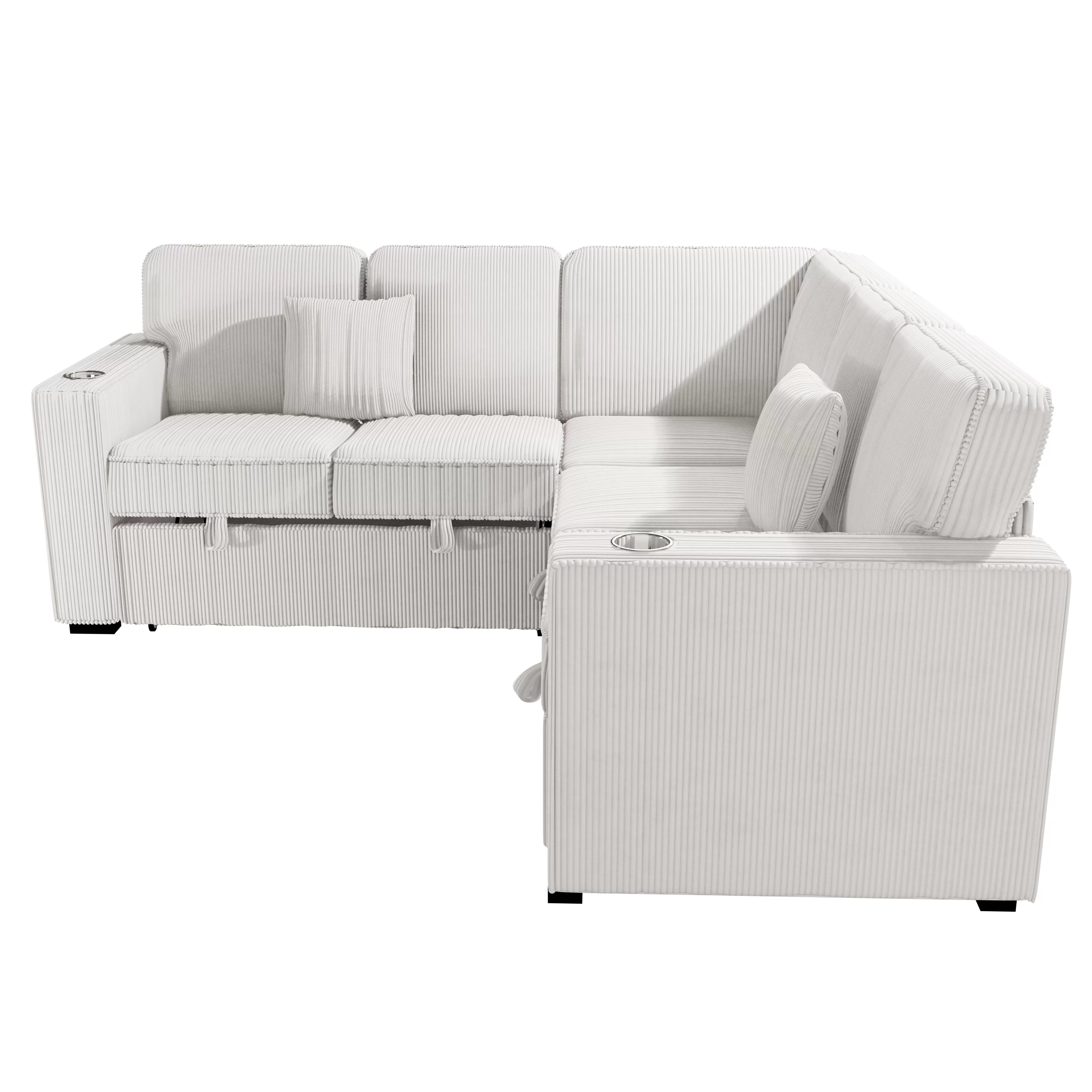 3-Piece Convertible Sectional || F8555 / F8556