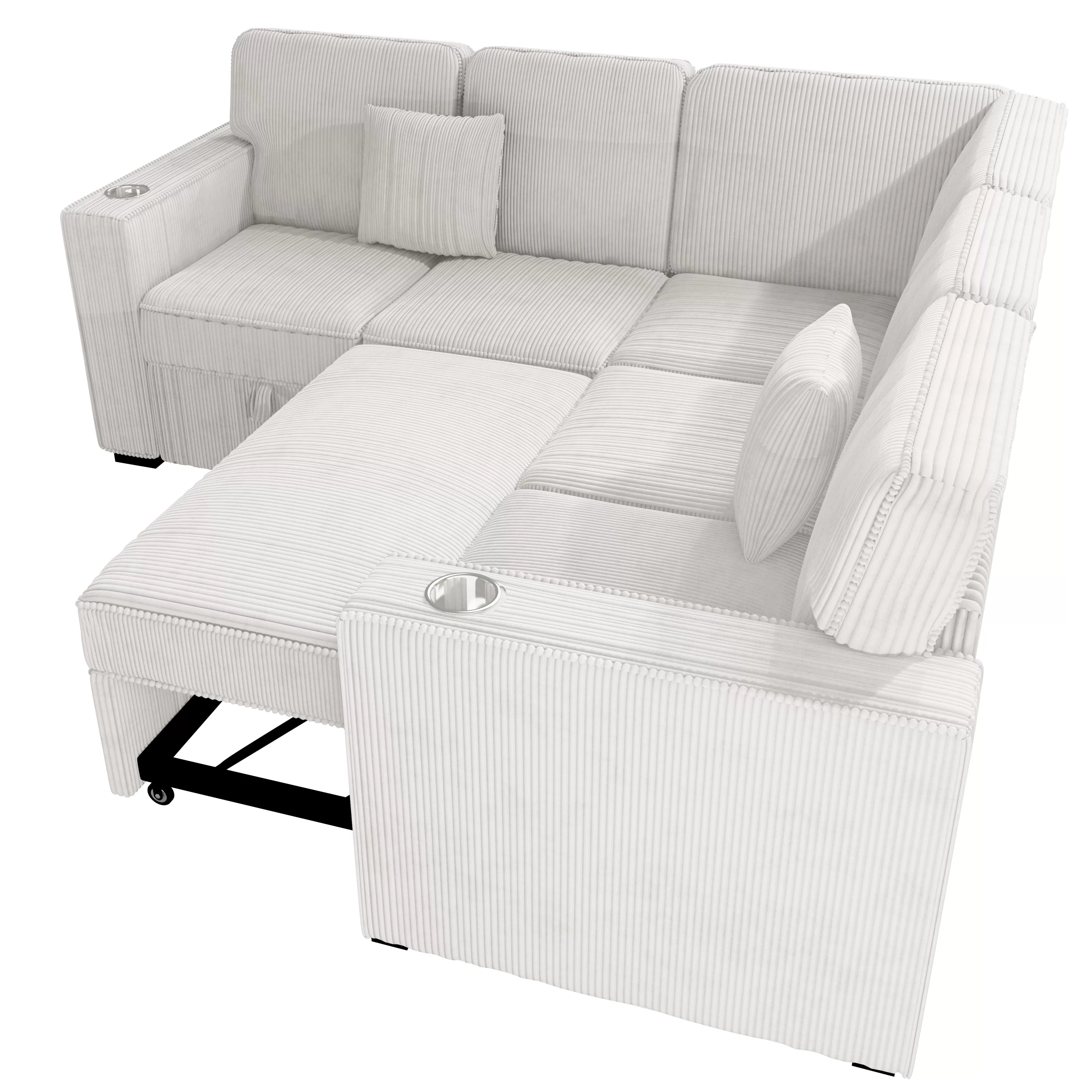 3-Piece Convertible Sectional || F8555 / F8556