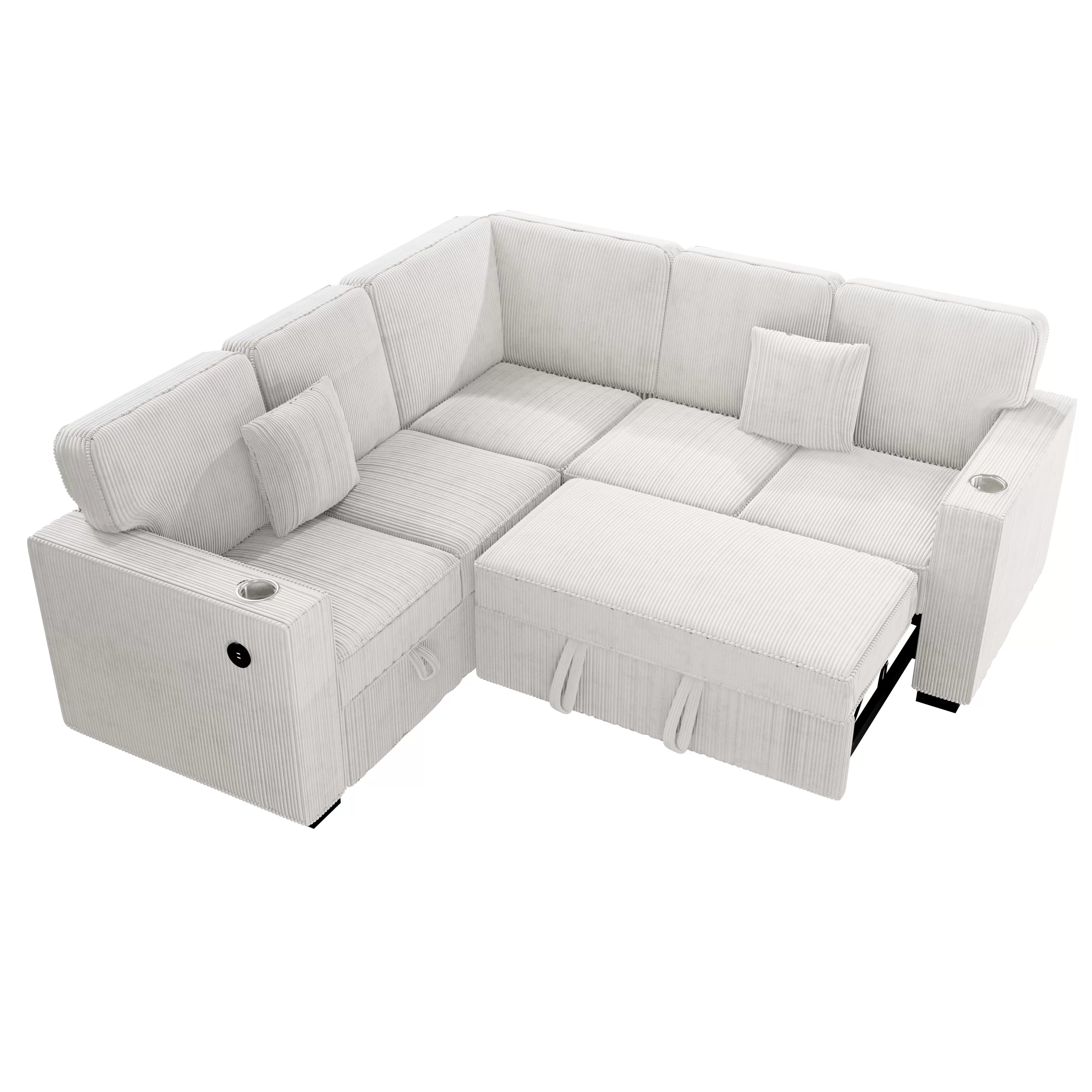 3-Piece Convertible Sectional || F8555 / F8556