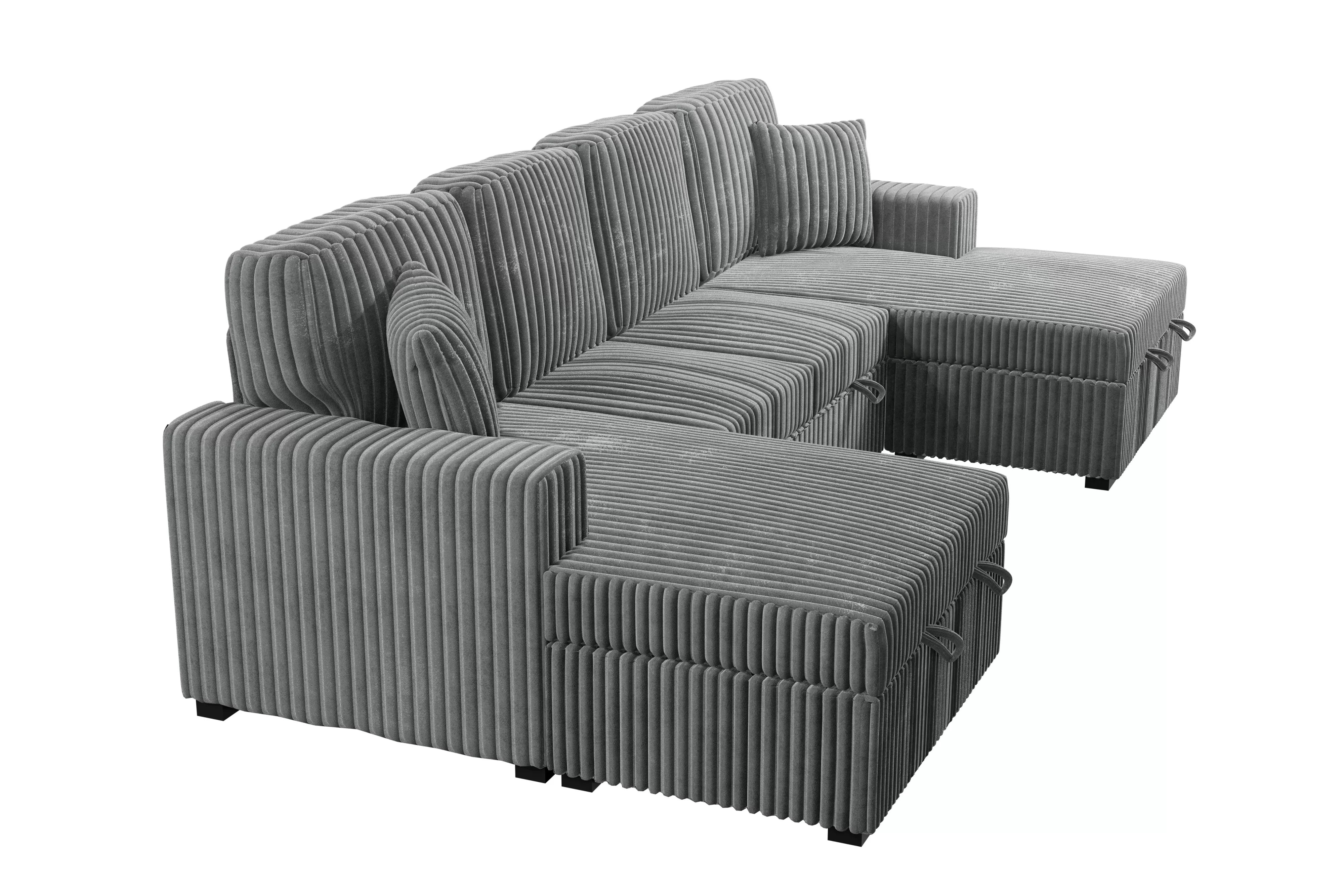 3-Piece Convertible Sectional || F8557 / F8558