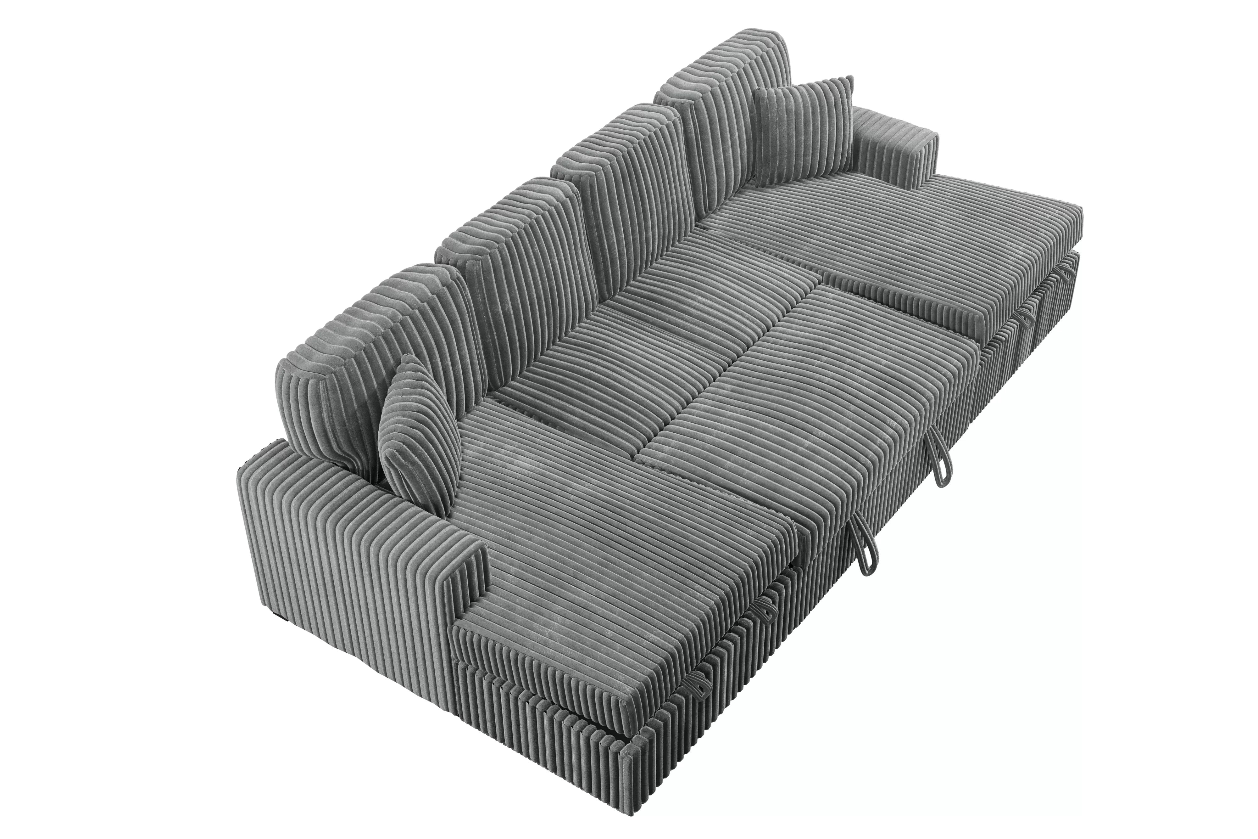3-Piece Convertible Sectional || F8557 / F8558