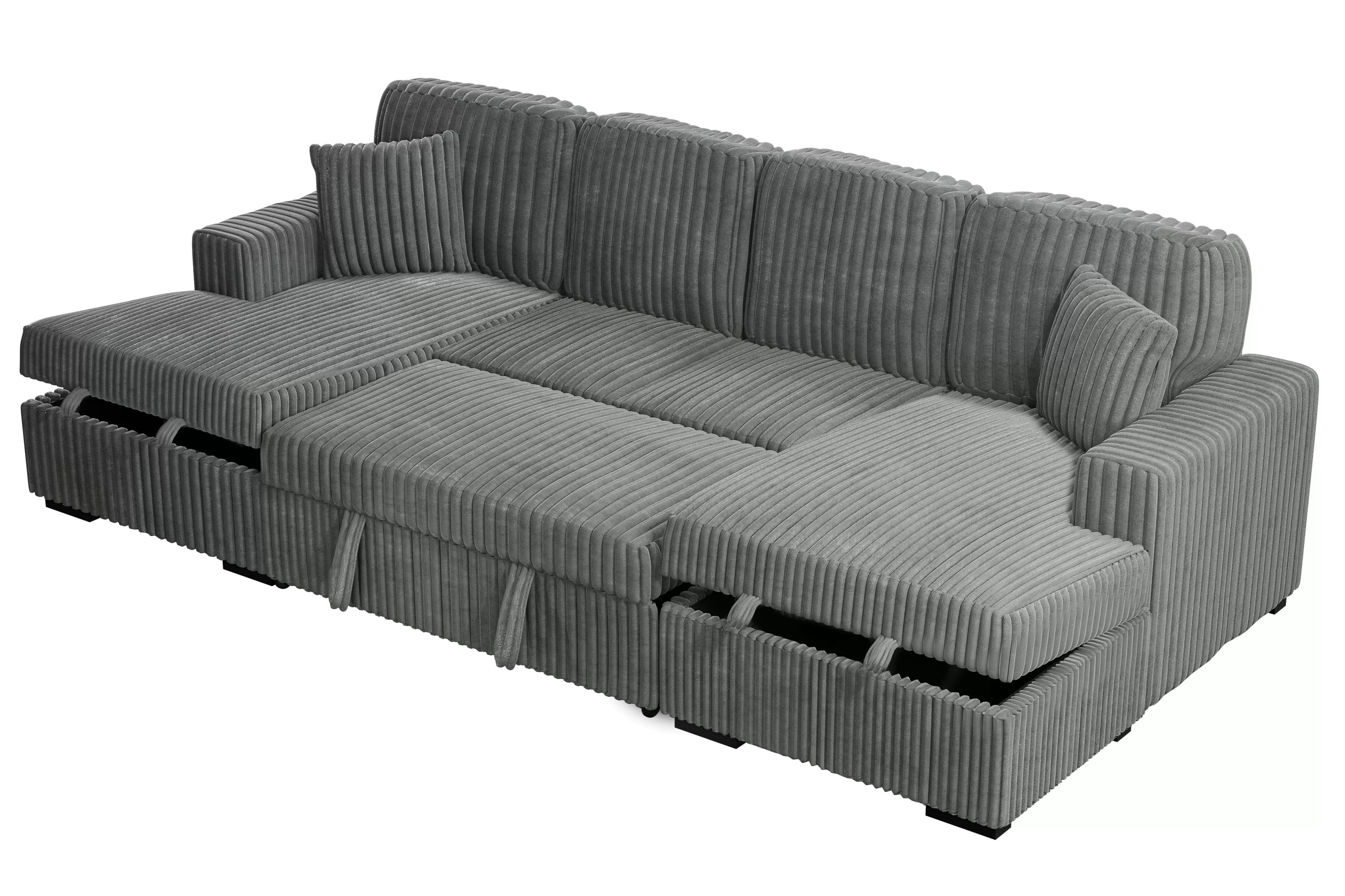 3-Piece Convertible Sectional || F8557 / F8558