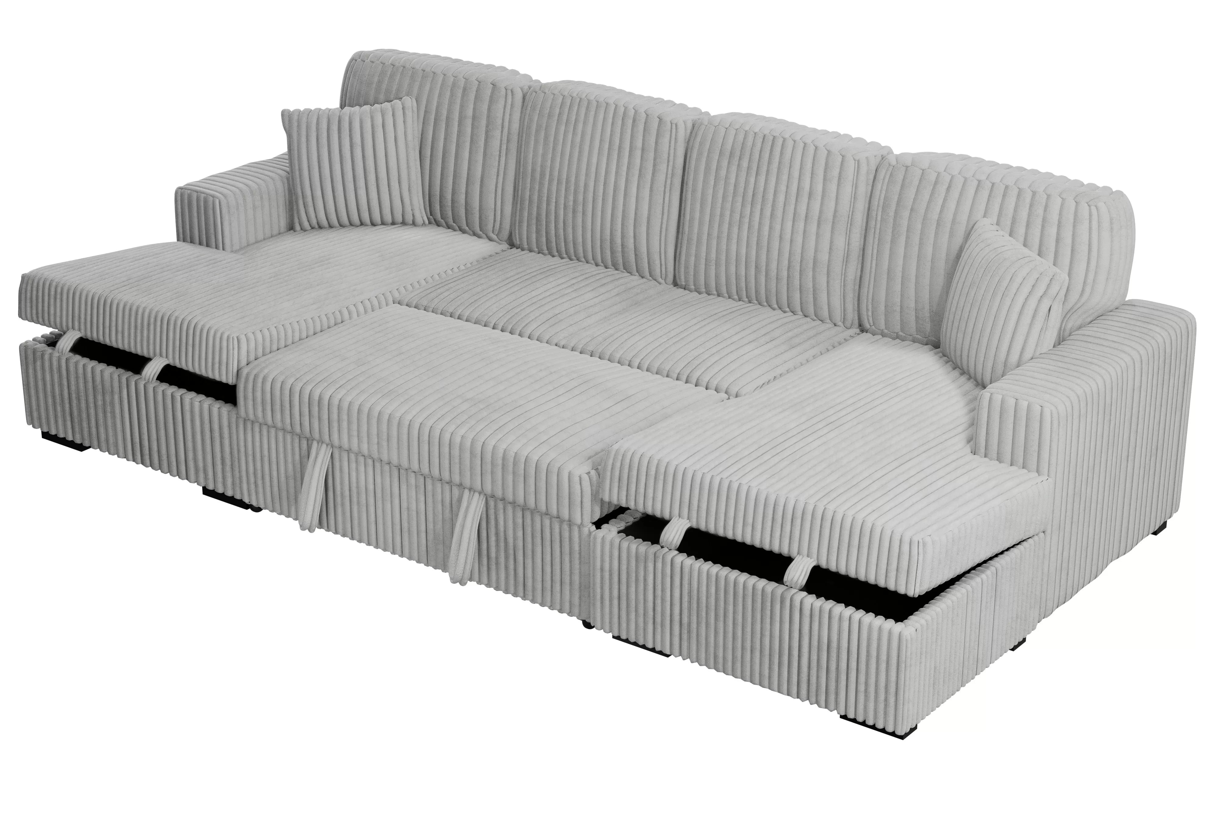 3-Piece Convertible Sectional || F8557 / F8558