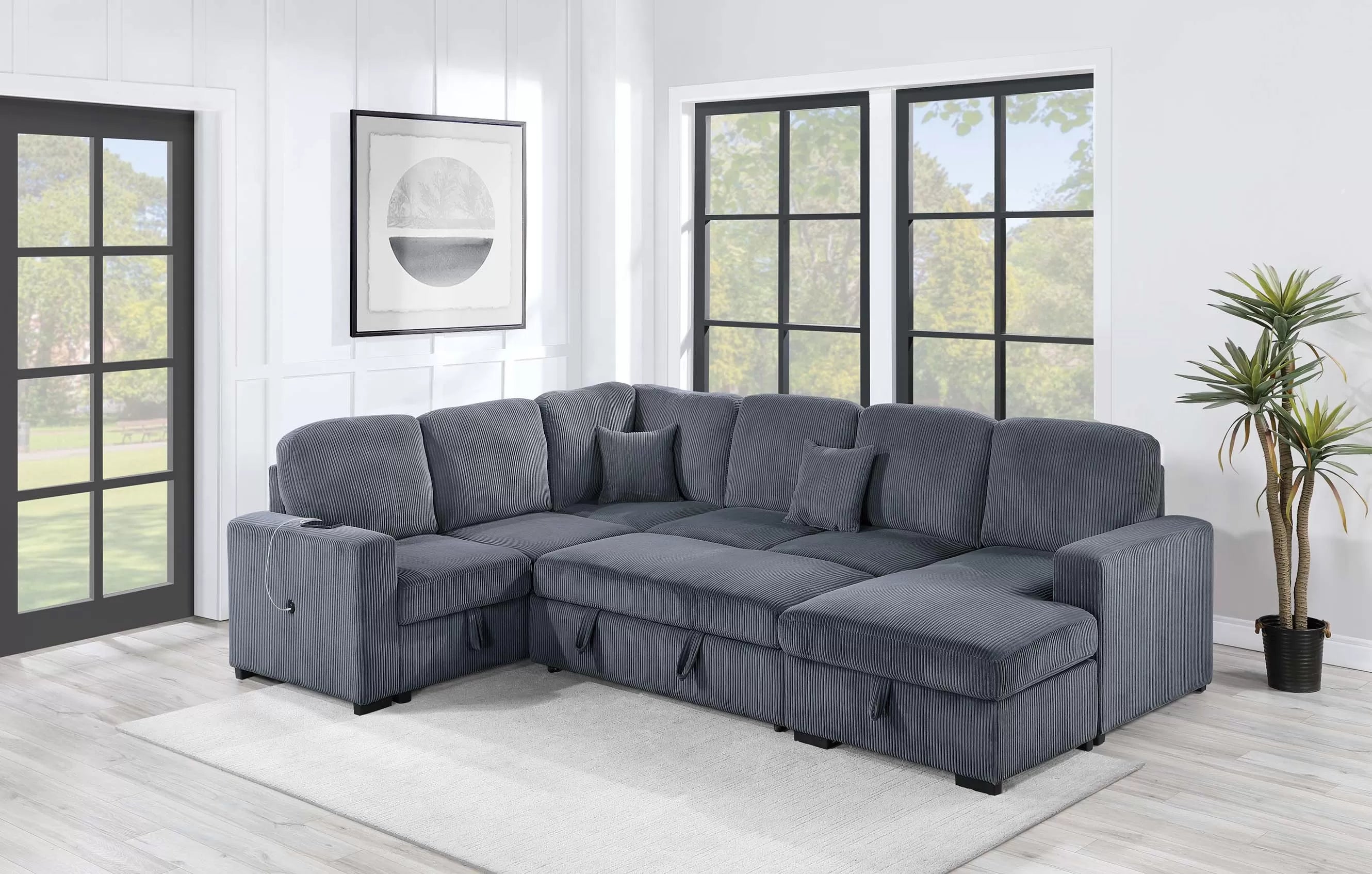 4-Piece Convertible Sectional || F8559/ F8560