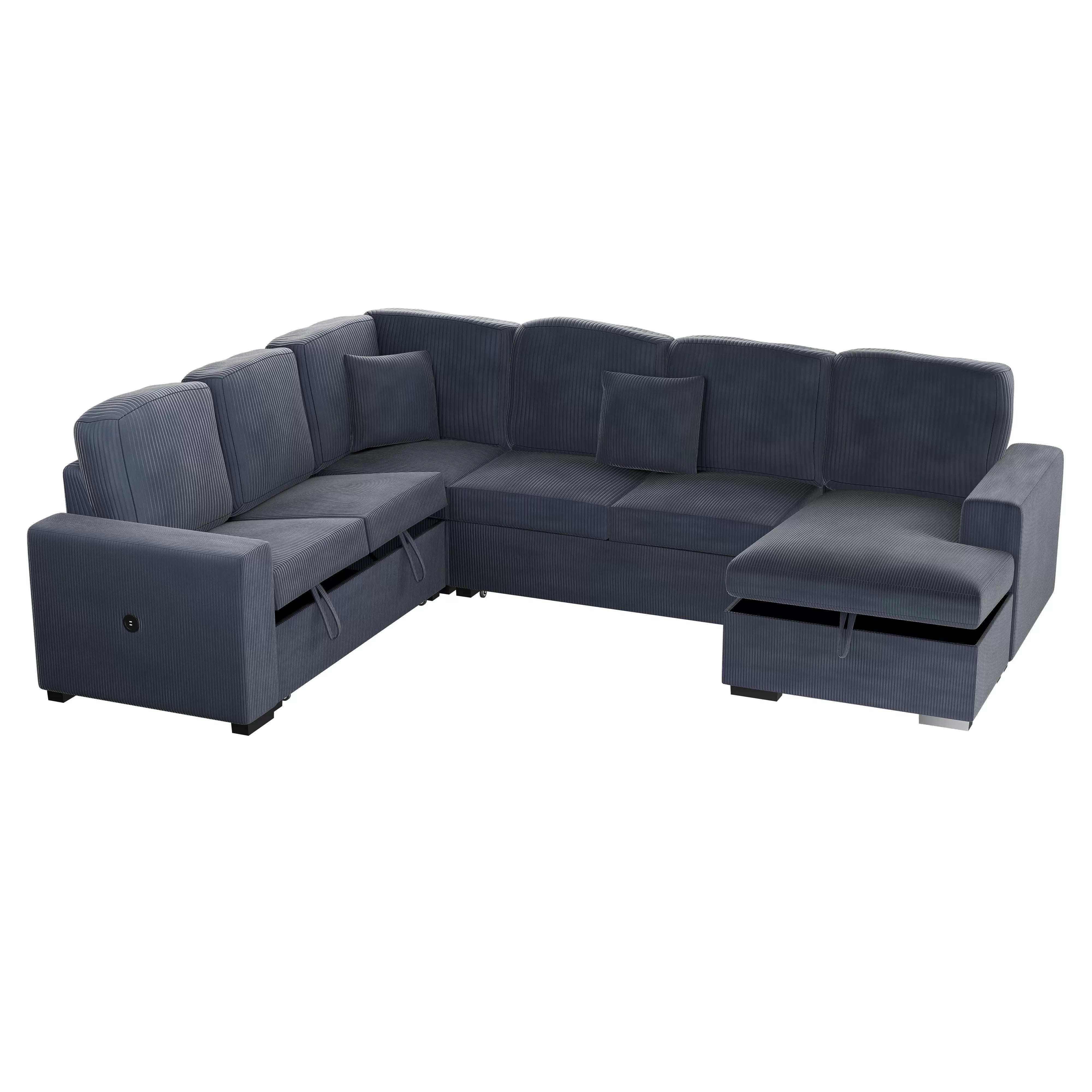 4-Piece Convertible Sectional || F8559/ F8560
