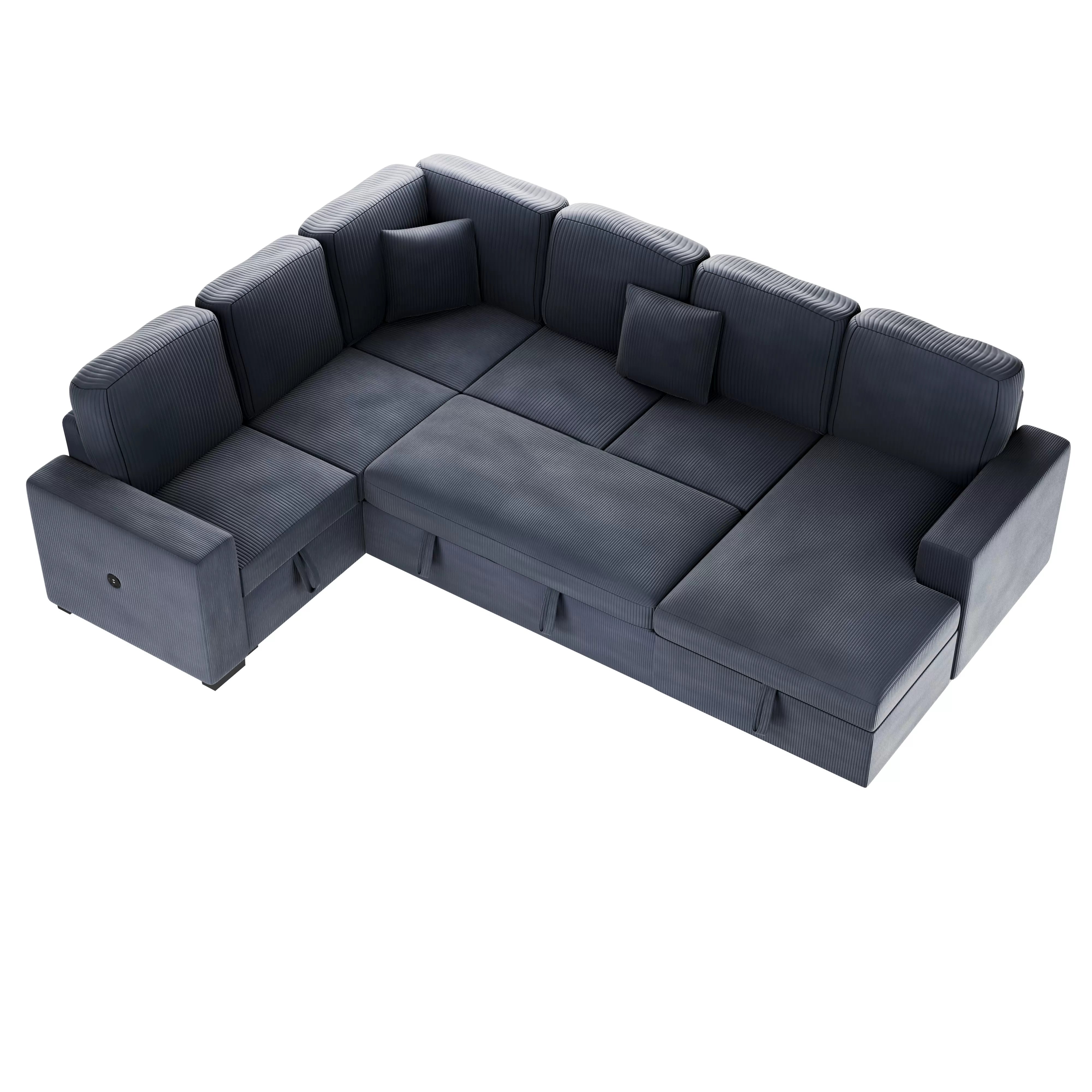 4-Piece Convertible Sectional || F8559/ F8560