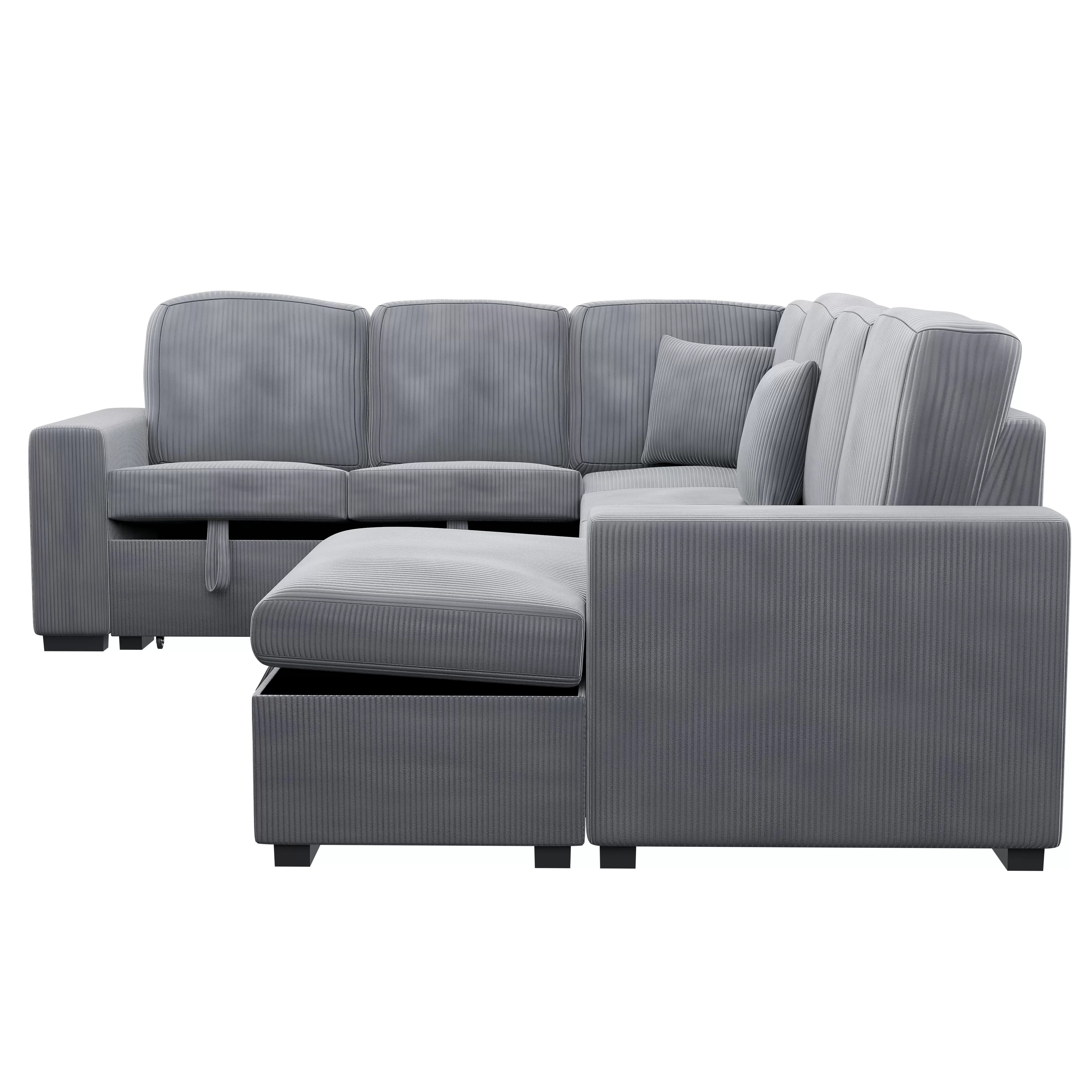 4-Piece Convertible Sectional || F8559/ F8560