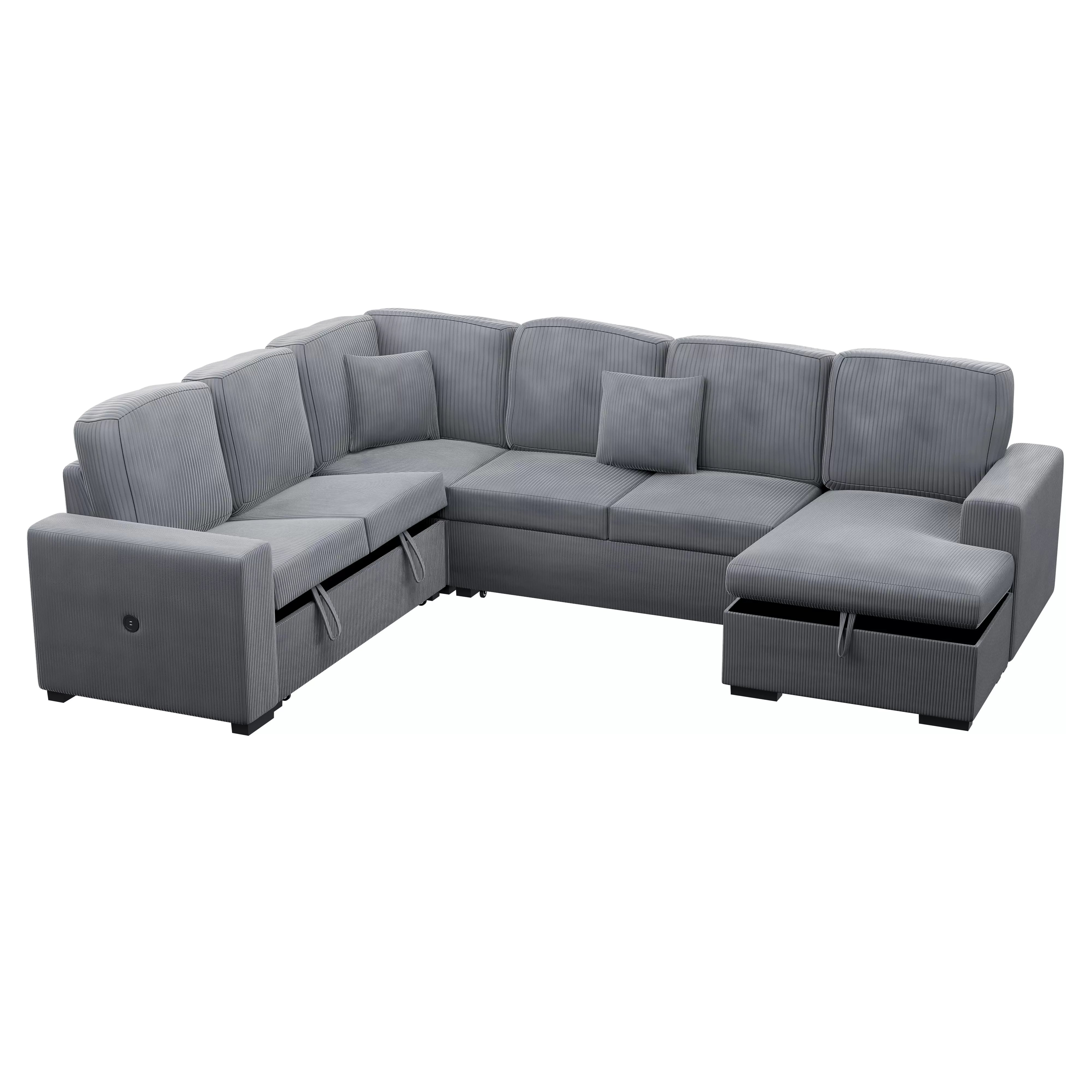 4-Piece Convertible Sectional || F8559/ F8560