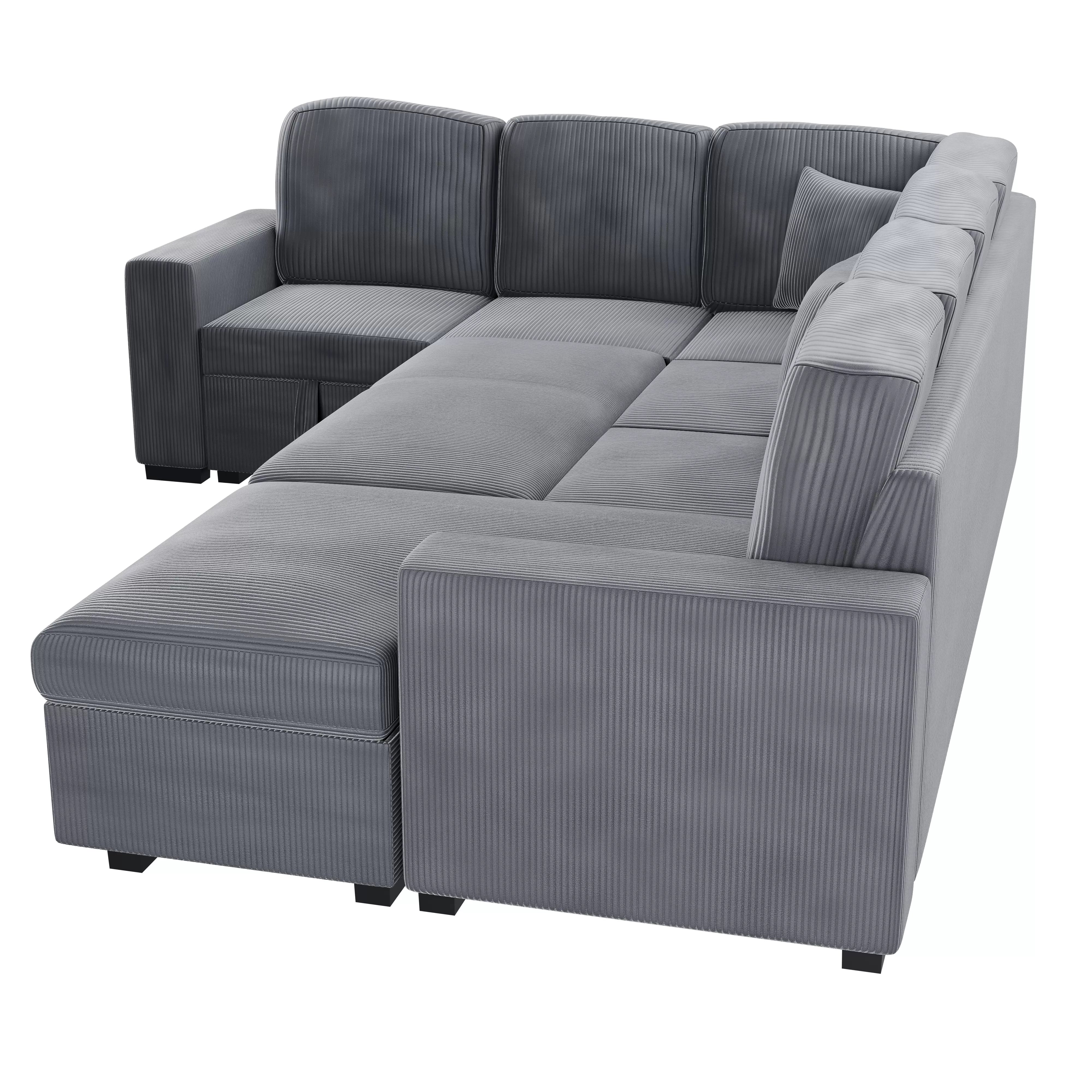 4-Piece Convertible Sectional || F8559/ F8560
