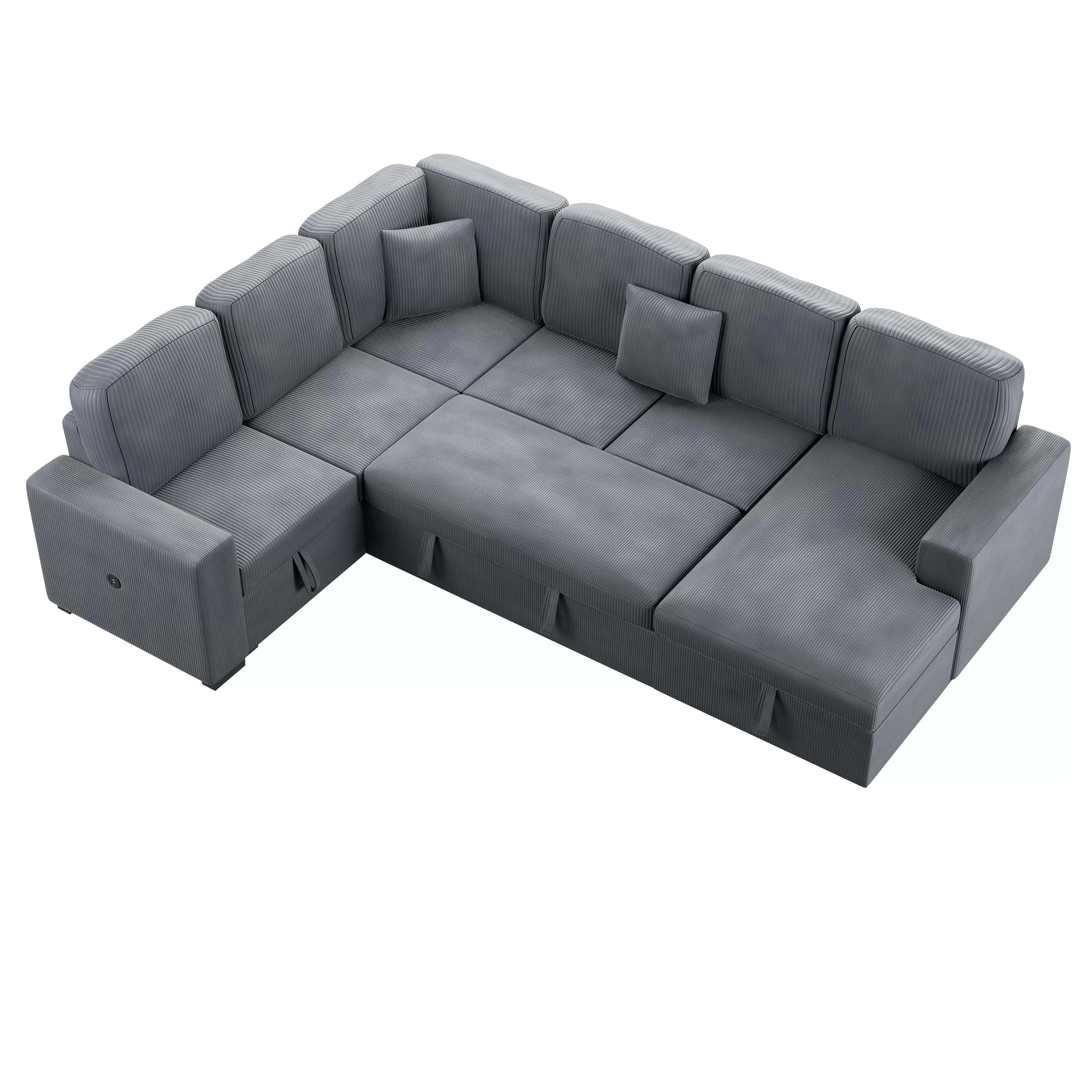 4-Piece Convertible Sectional || F8559/ F8560