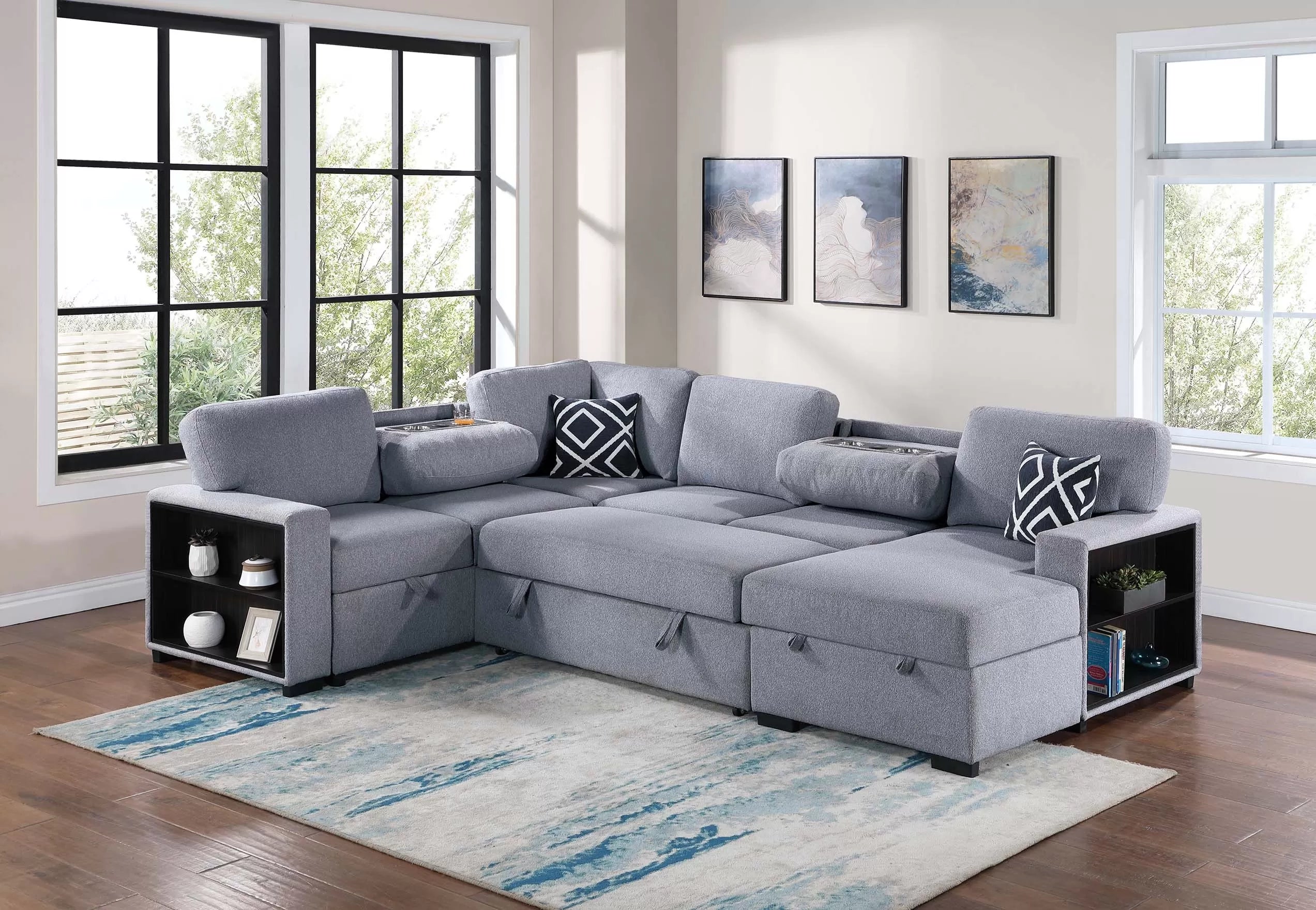 4-Piece Convertible Sectional || F8561 / F8562