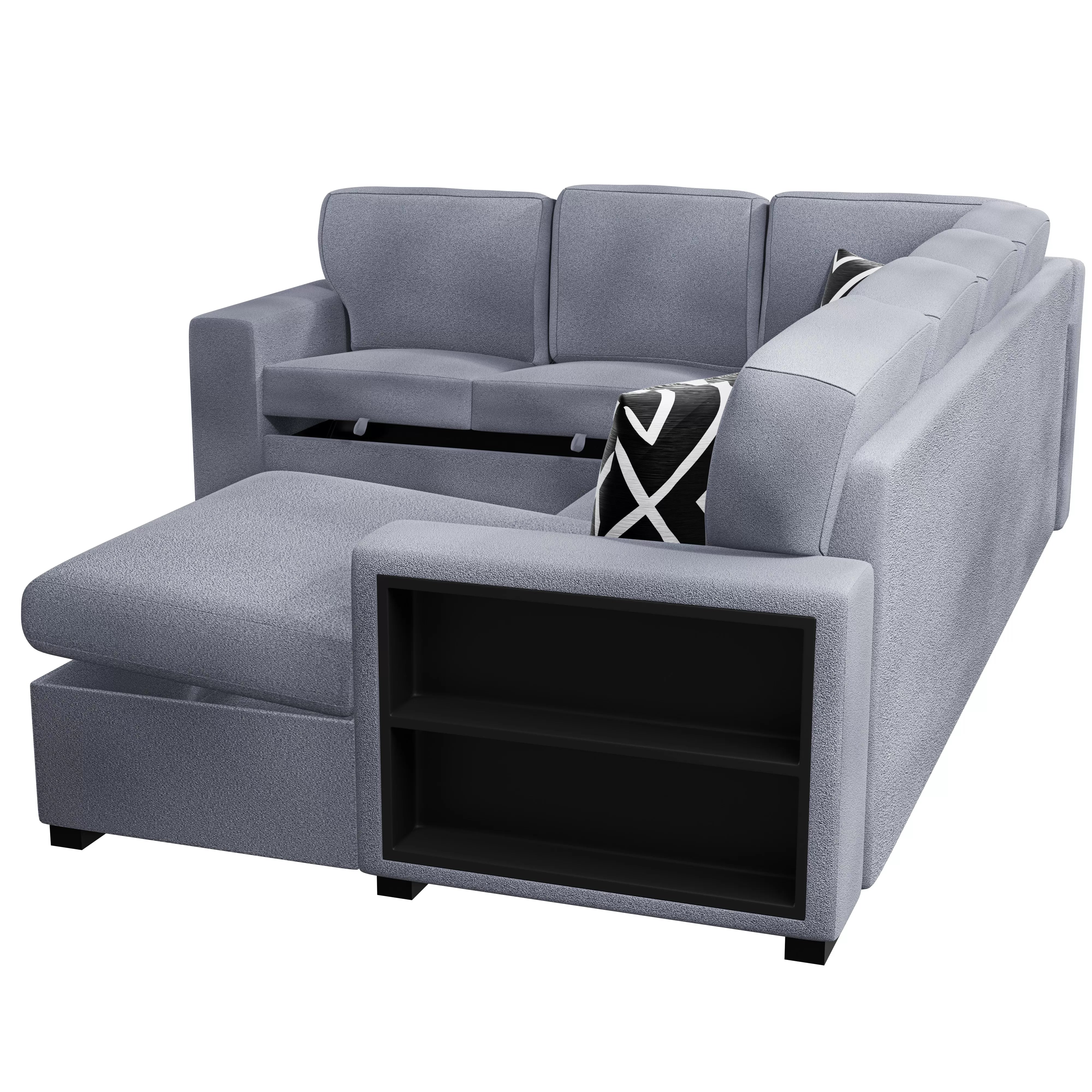 4-Piece Convertible Sectional || F8561 / F8562