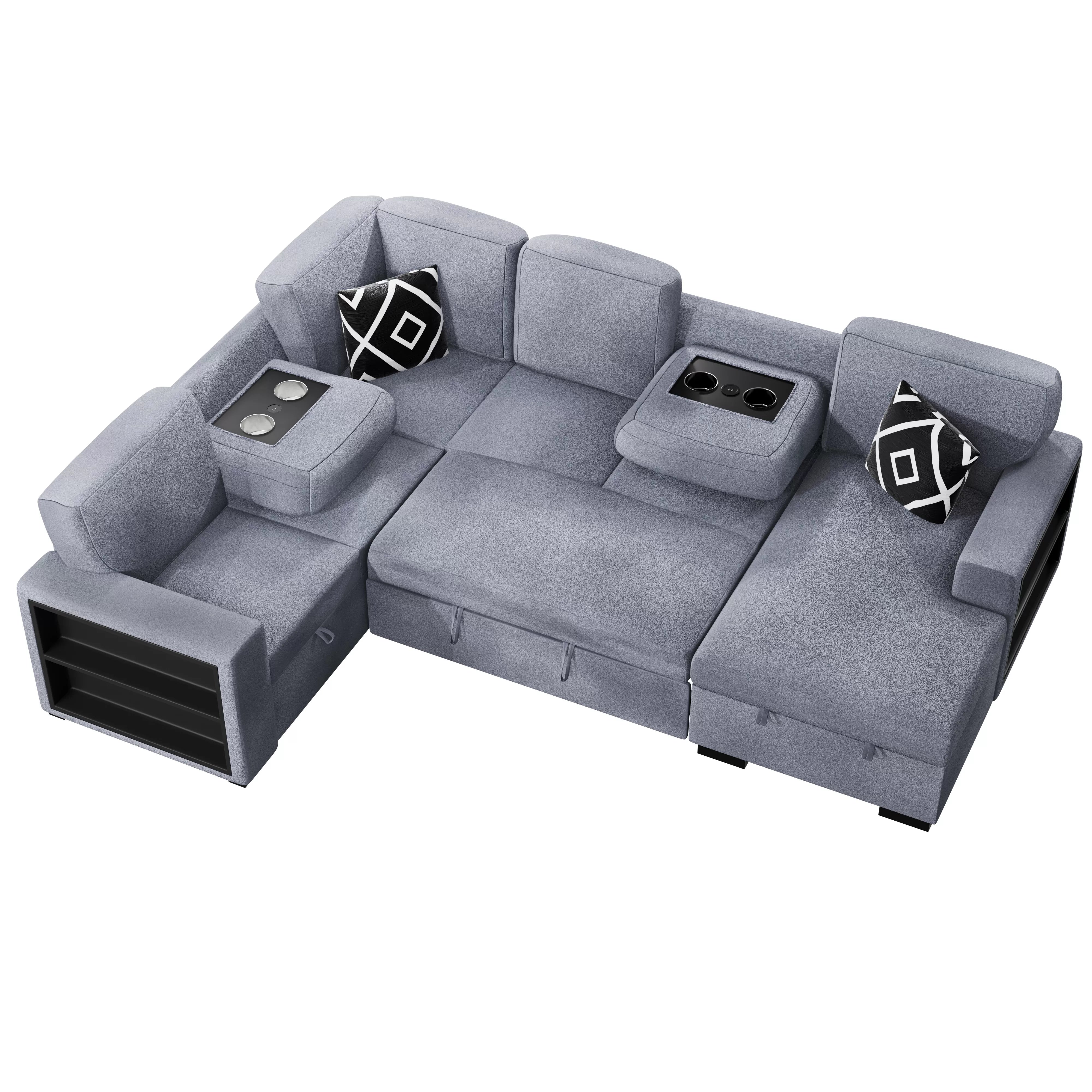 4-Piece Convertible Sectional || F8561 / F8562