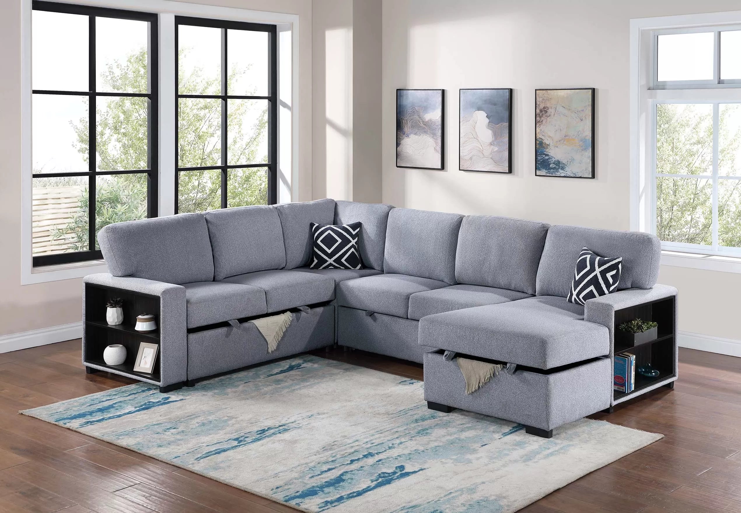 4-Piece Convertible Sectional || F8561 / F8562