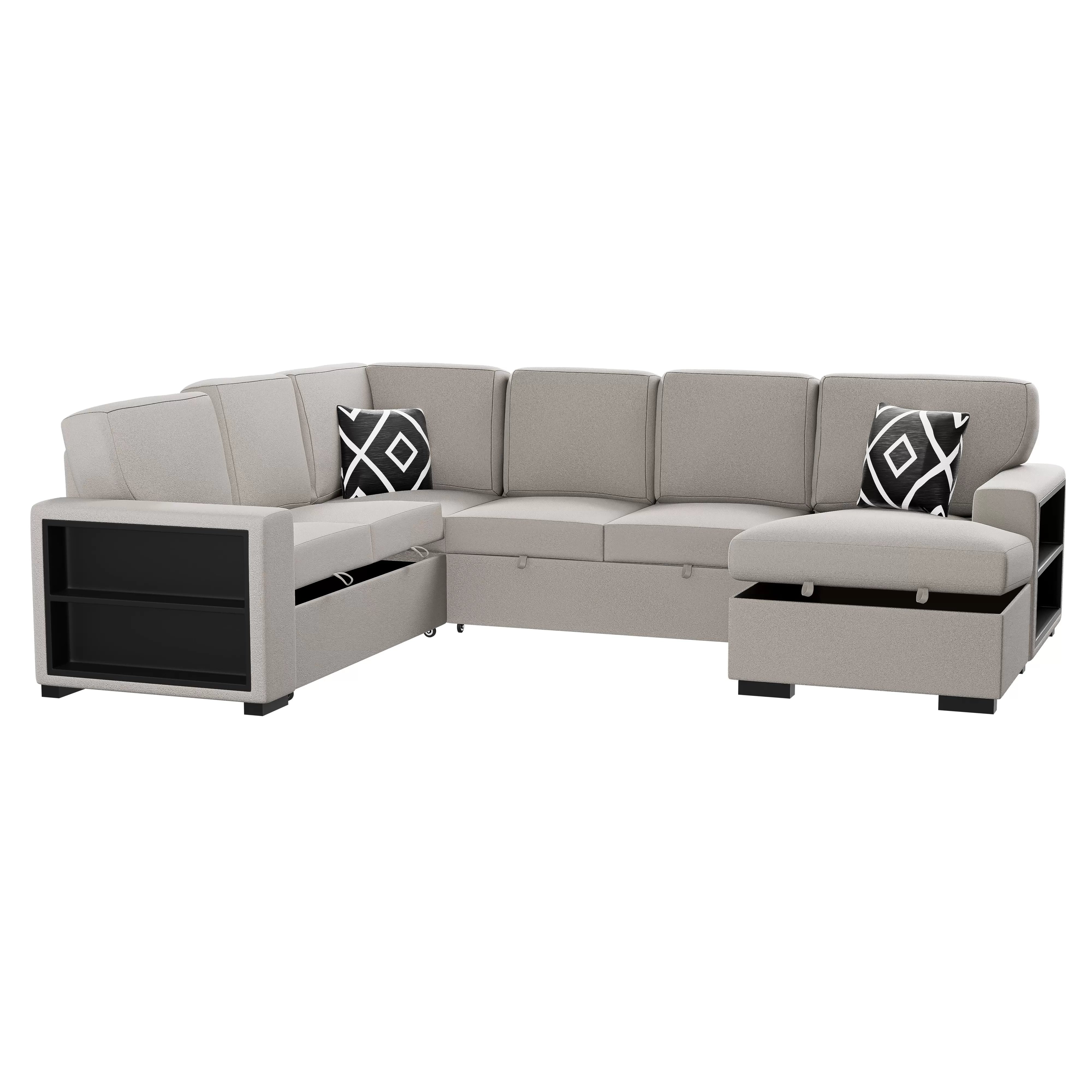 4-Piece Convertible Sectional || F8561 / F8562