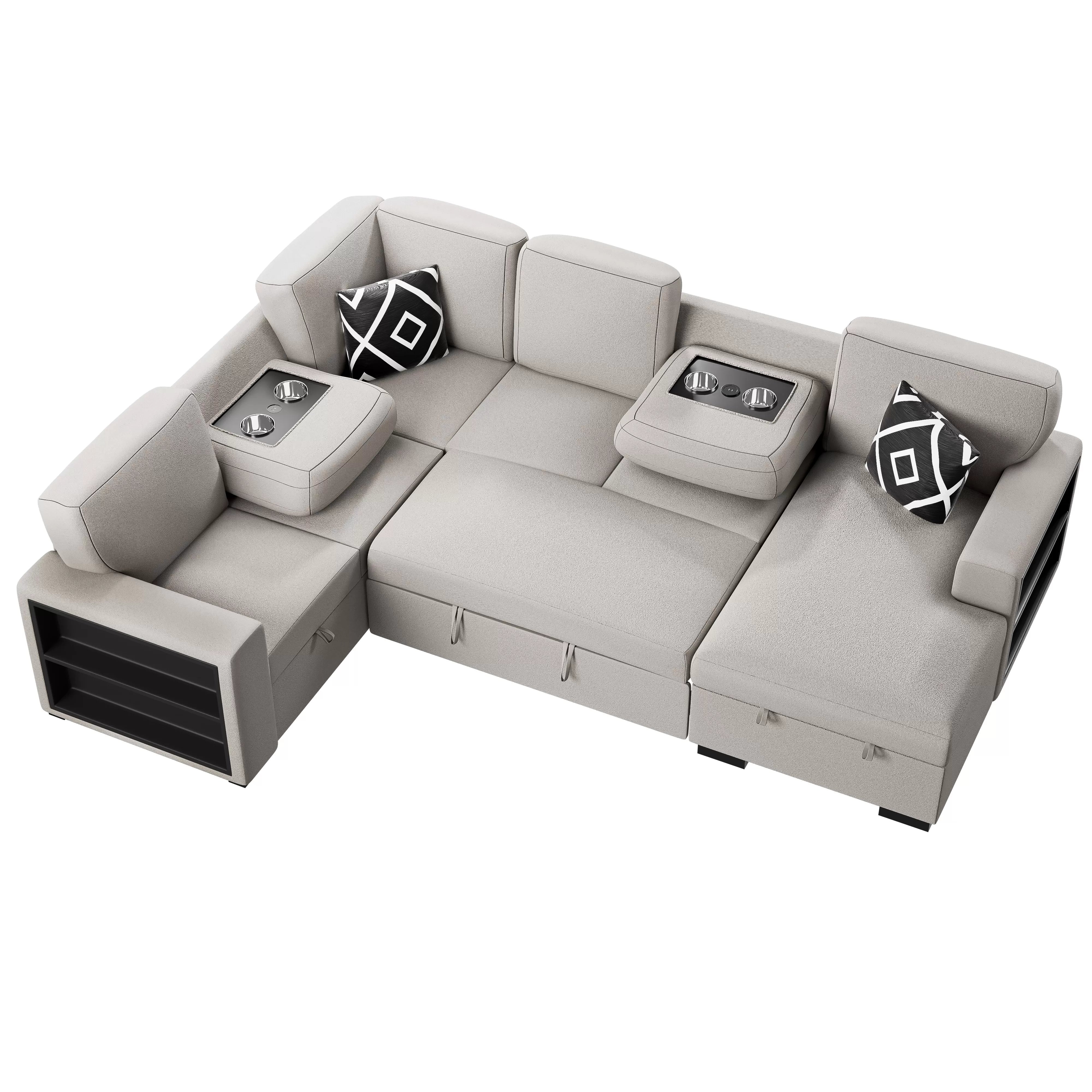 4-Piece Convertible Sectional || F8561 / F8562