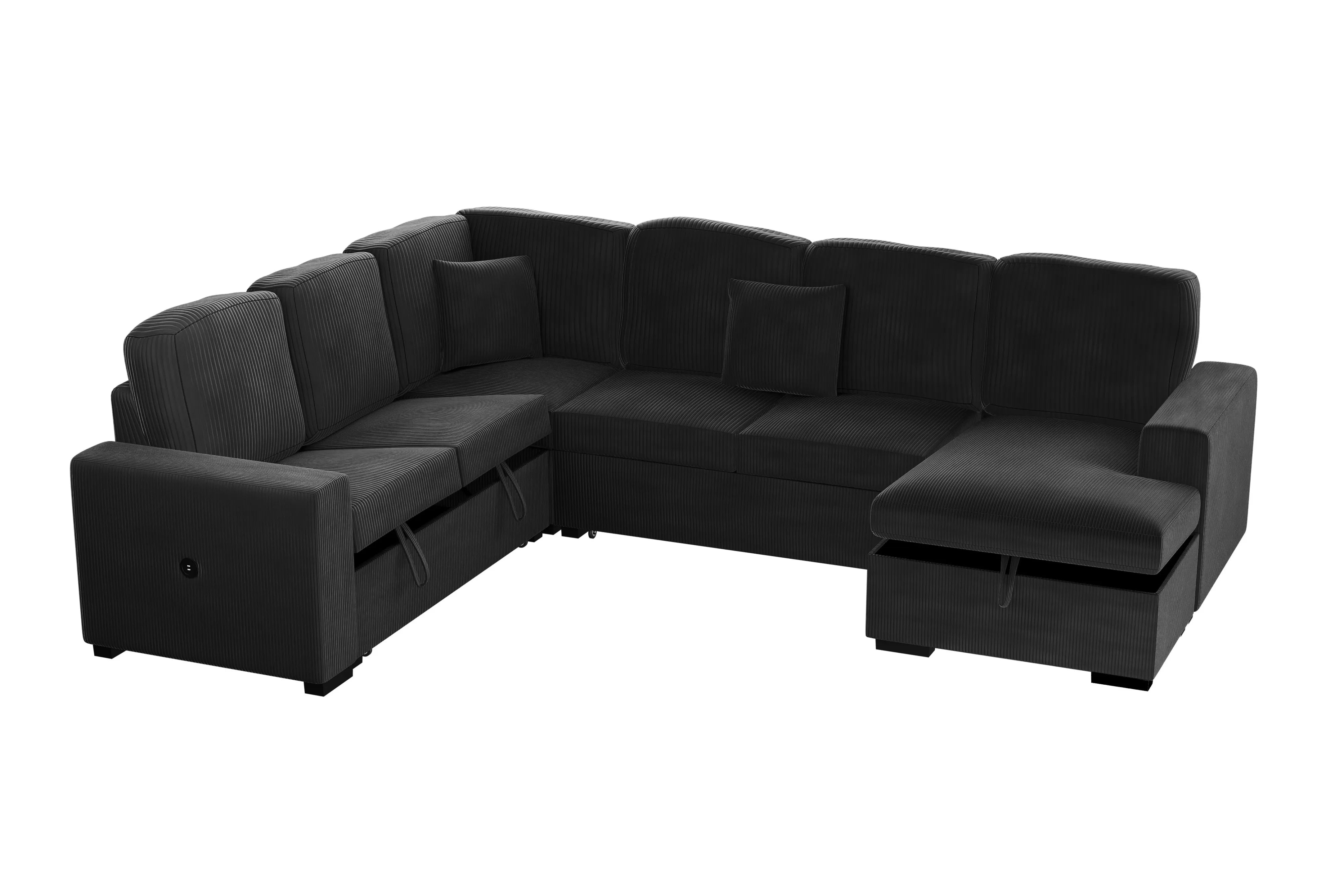 4-Piece Convertible Sectional || F8565/ F8566